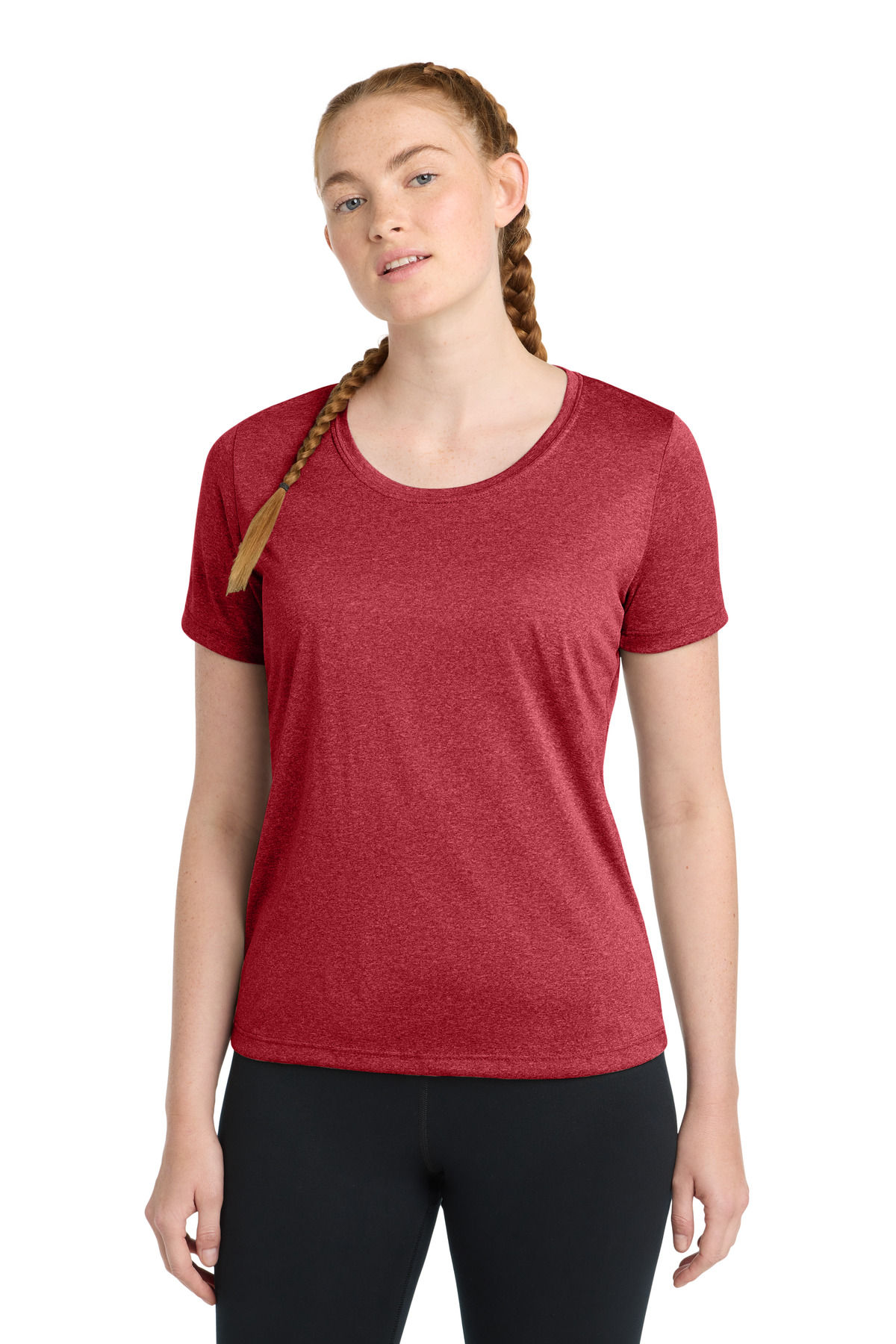 Sport-Tek Women's Heather Contender Scoop Neck Tee. LST360 30
