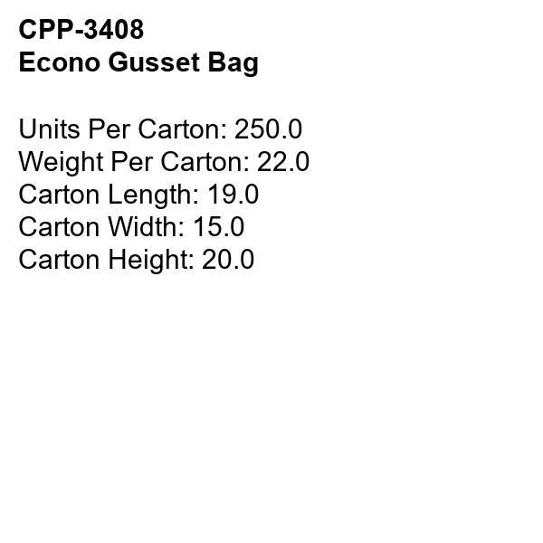 ECONO GUSSET BAG 13