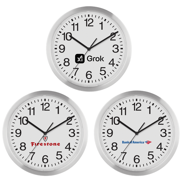 12" Slim Metal Wall Clock" 2