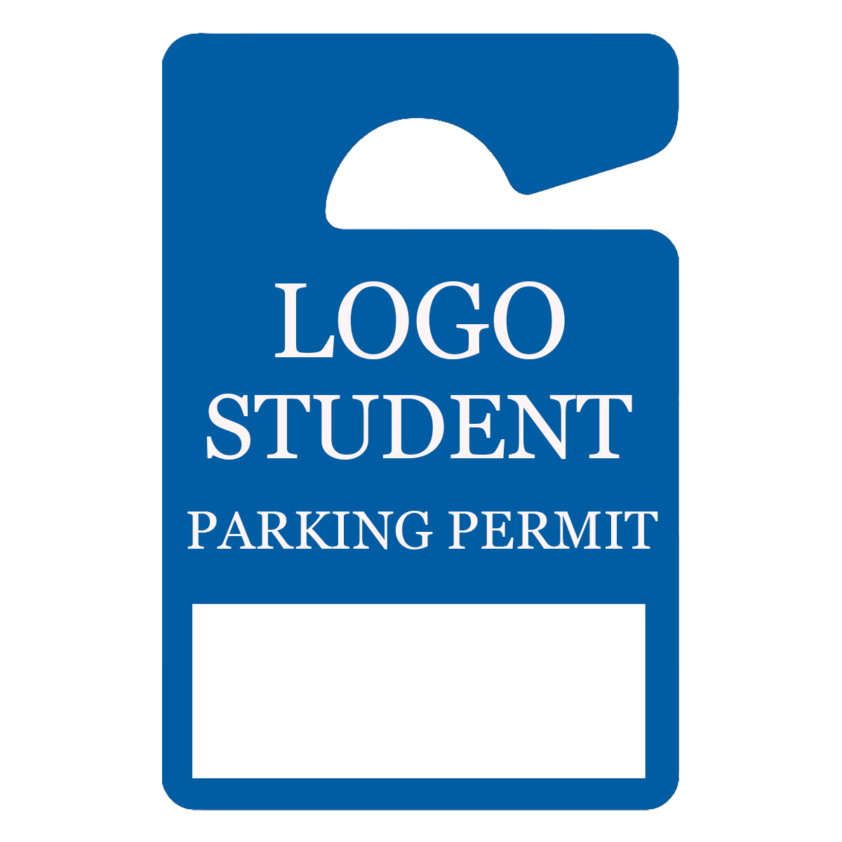 School Plastic Hang Tag 2