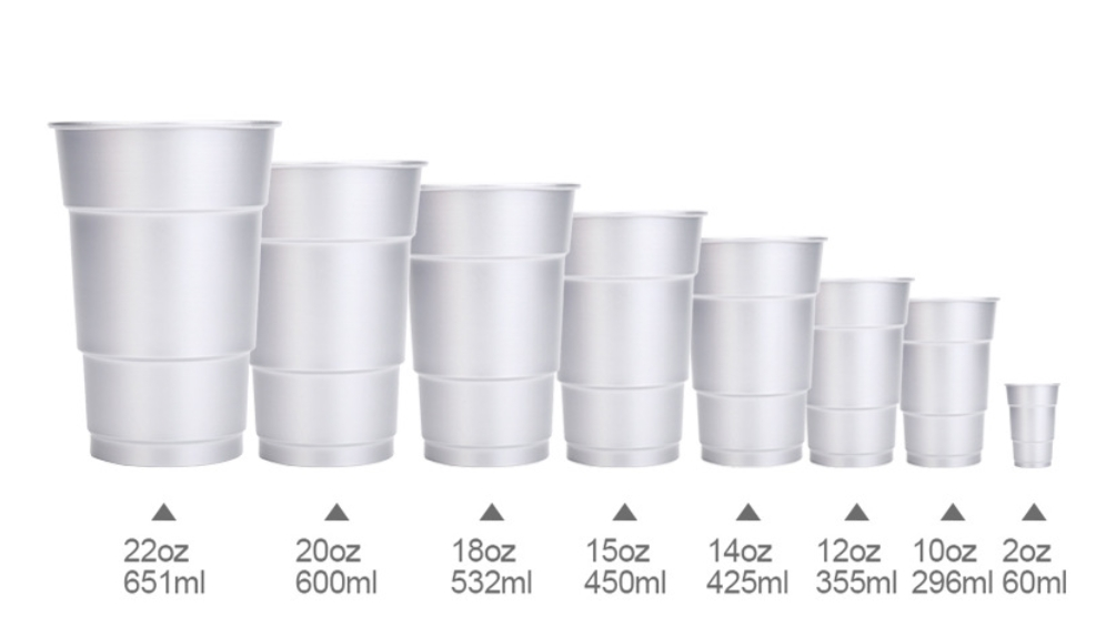Reusable2/10/12/15/18/20/22 oz aluminum cups 4