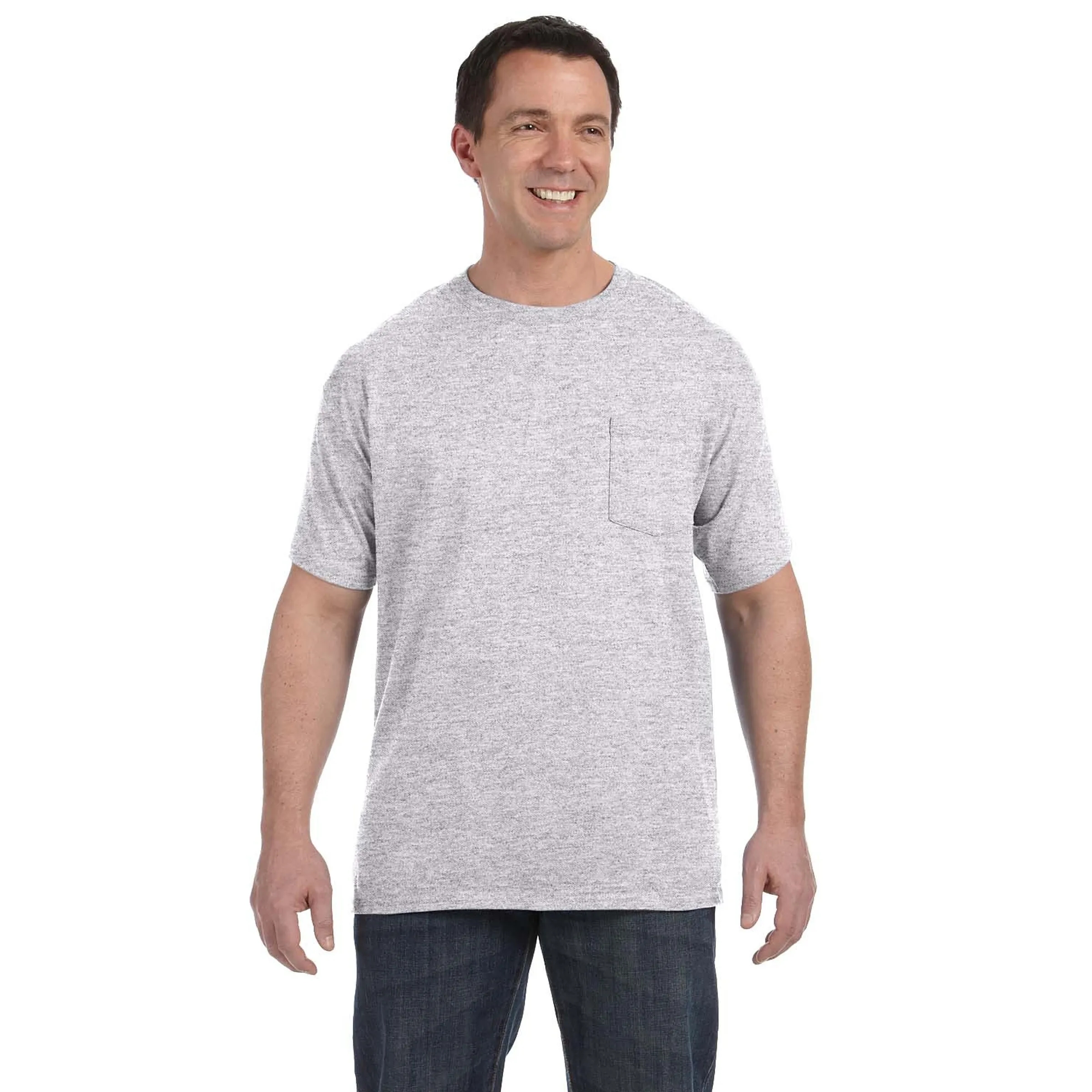 Hanes Men's 6.1 oz Tagless Pocket T-Shirt 10