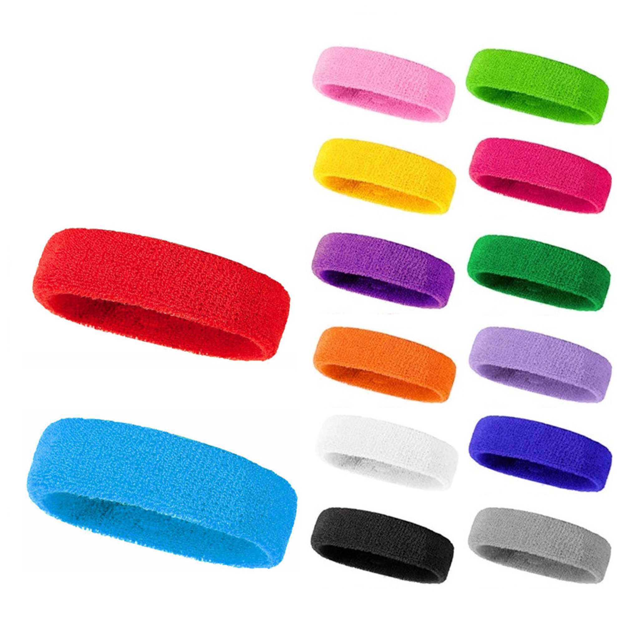 Breathable Sweat-wicking Stretch Towel Headband 2