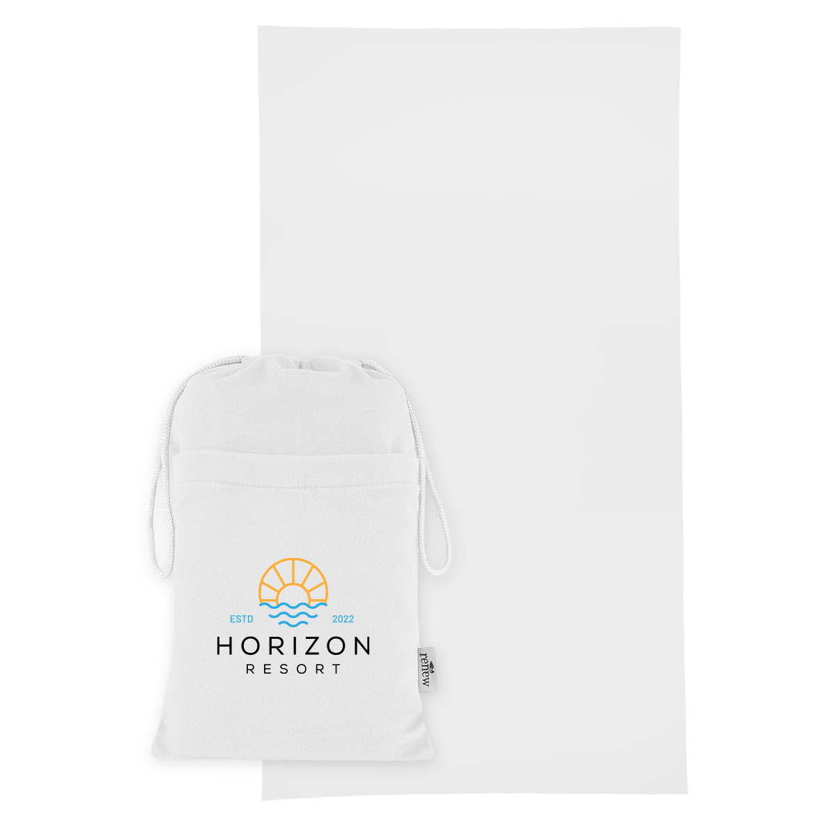 Sand-Free rPET Beach Towel With Pouch 31