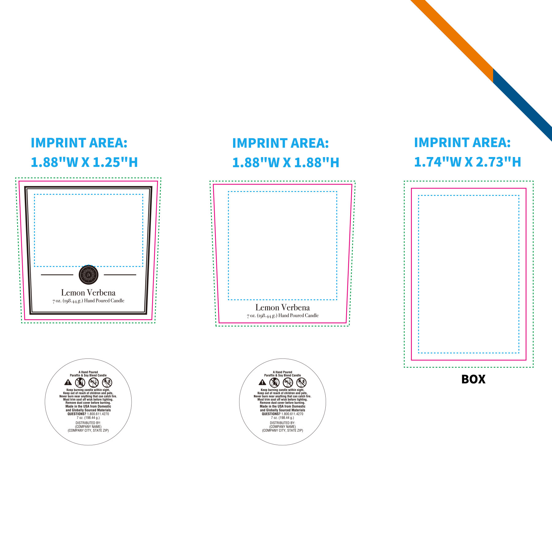 Zia Cardboard Gift Box Scented Tumbler Candle - 8 OZ. 8