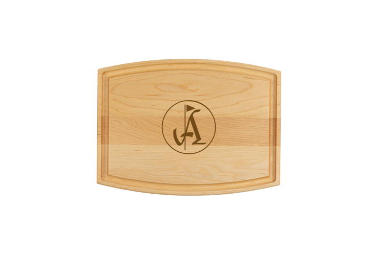 Small Maple Arched Cutting Board with Juice Groove 12"x9"x3/4" 3