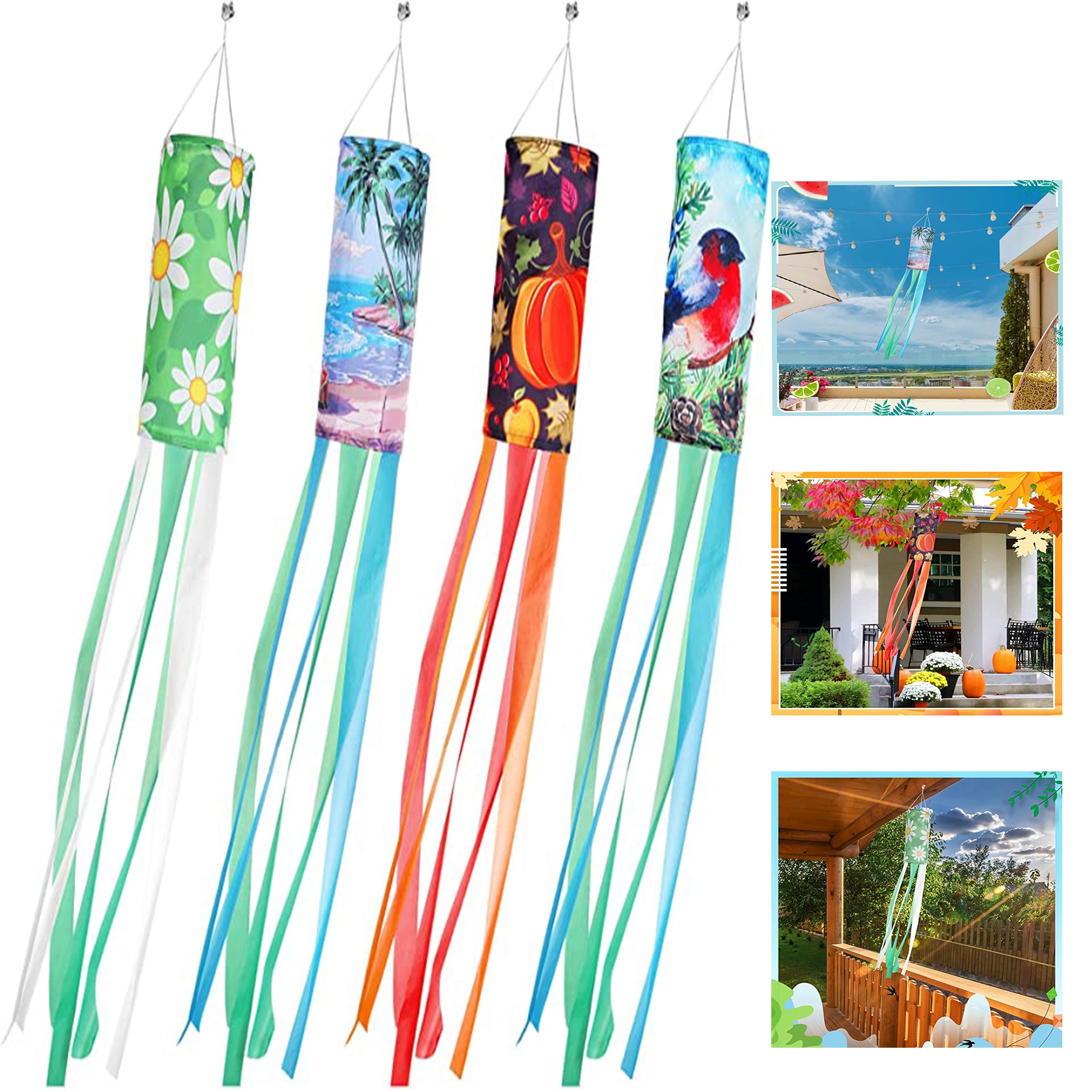 Small Fresh Seasonal Blower Flag Windsock 2