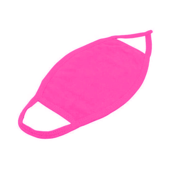 Hot Pink Cotton Face Mask 2
