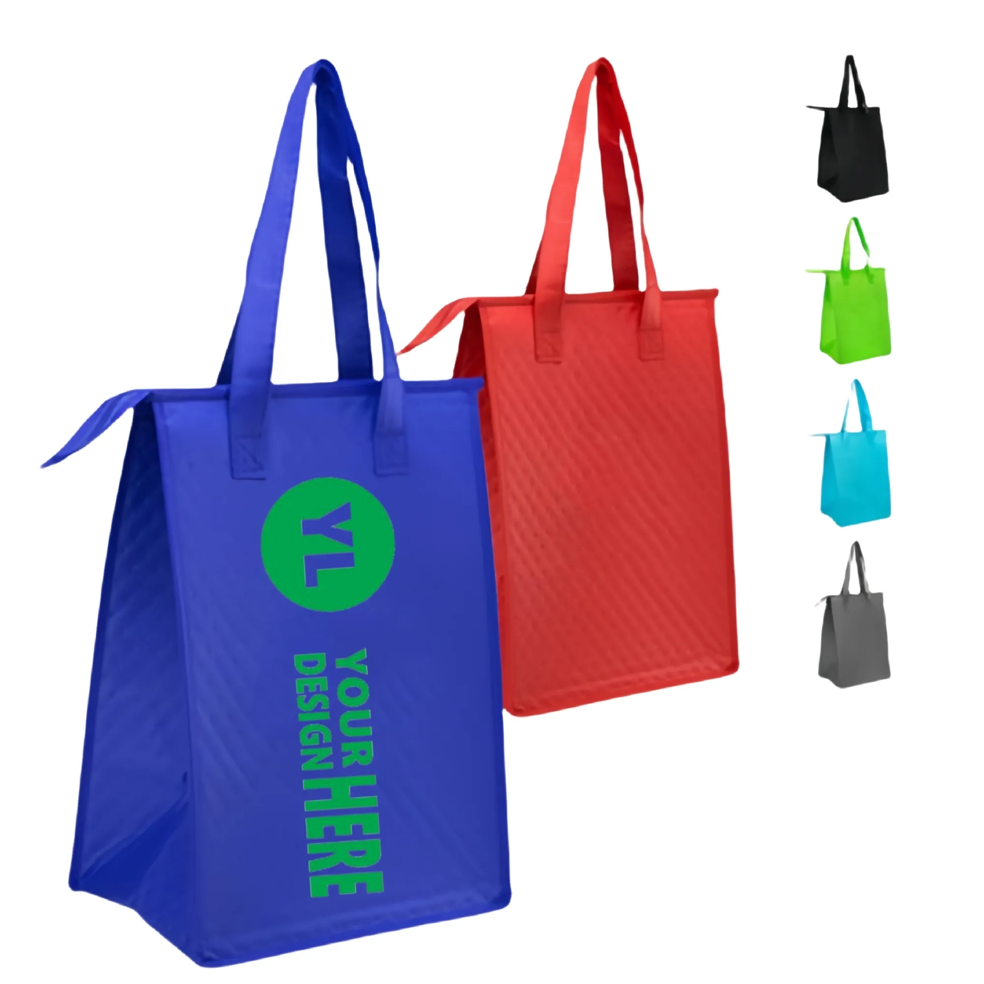 Non-Woven Lunch Cooler Tote Bag (9" x 13") 2