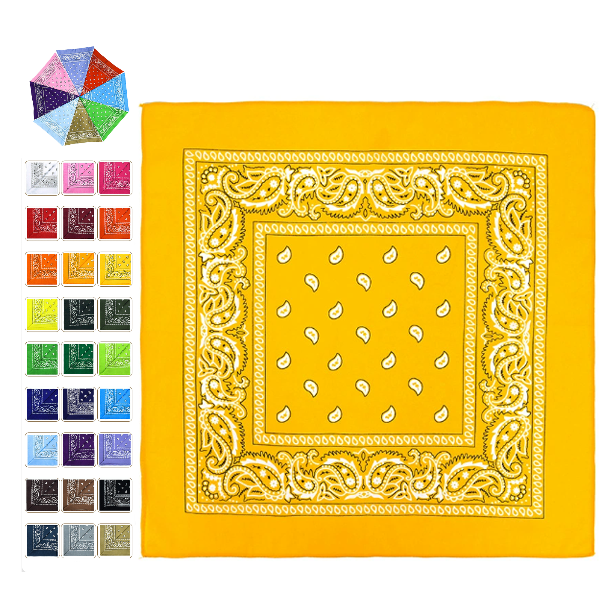 Classical Polyester Square Bandana 1