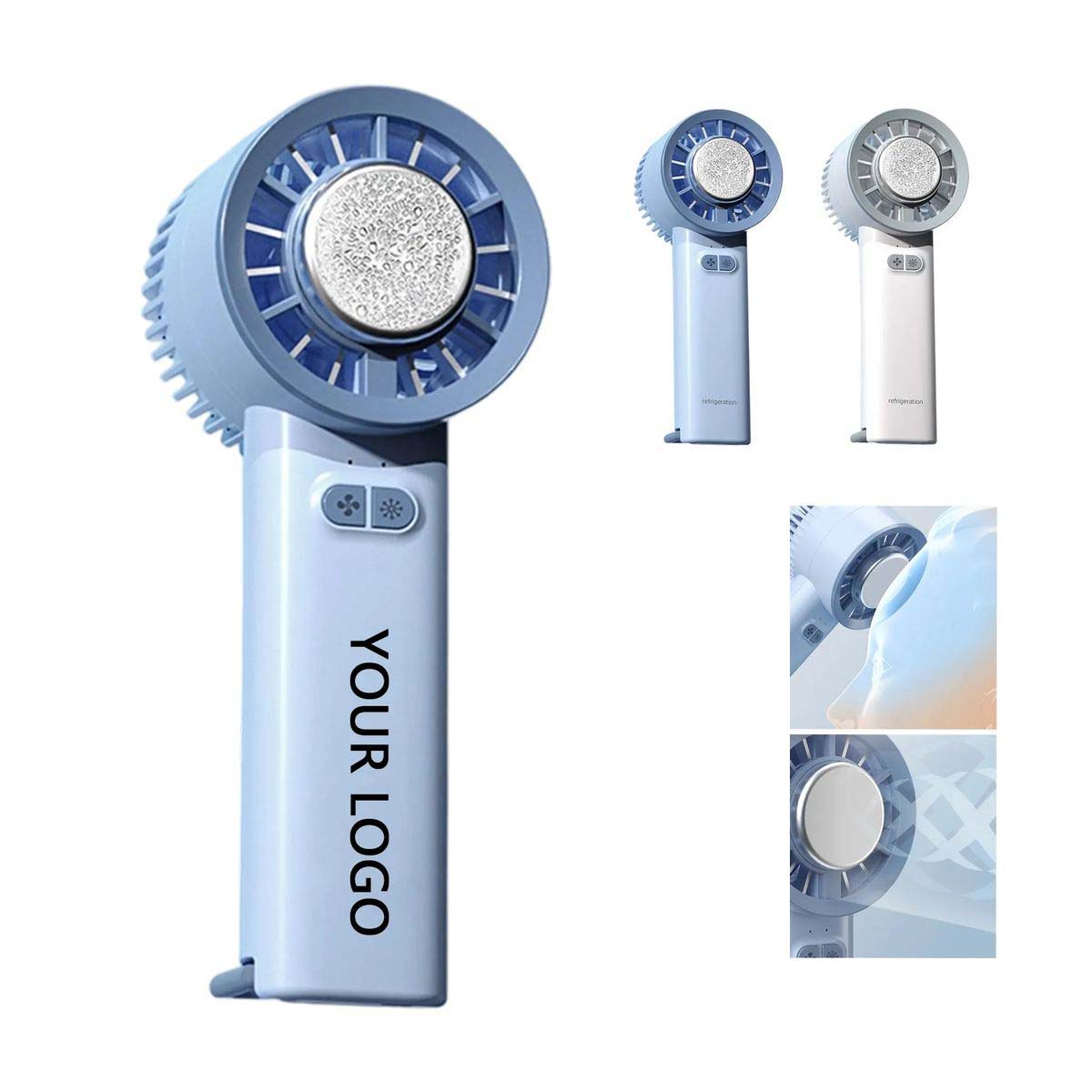 Rechargeable Handheld Fan with Built In Cooling Chip 5