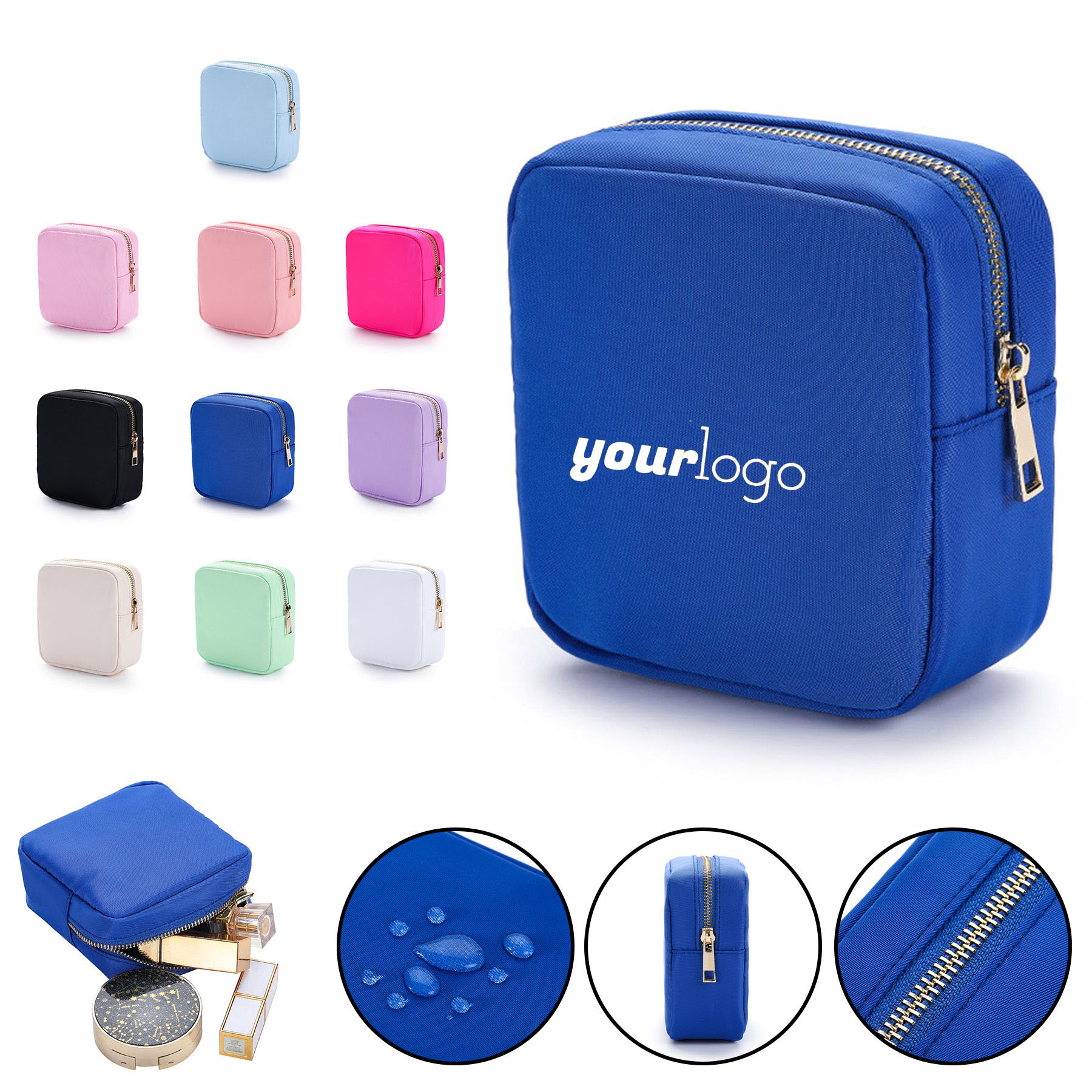 Travel Zipper Cosmetic Pouch 2