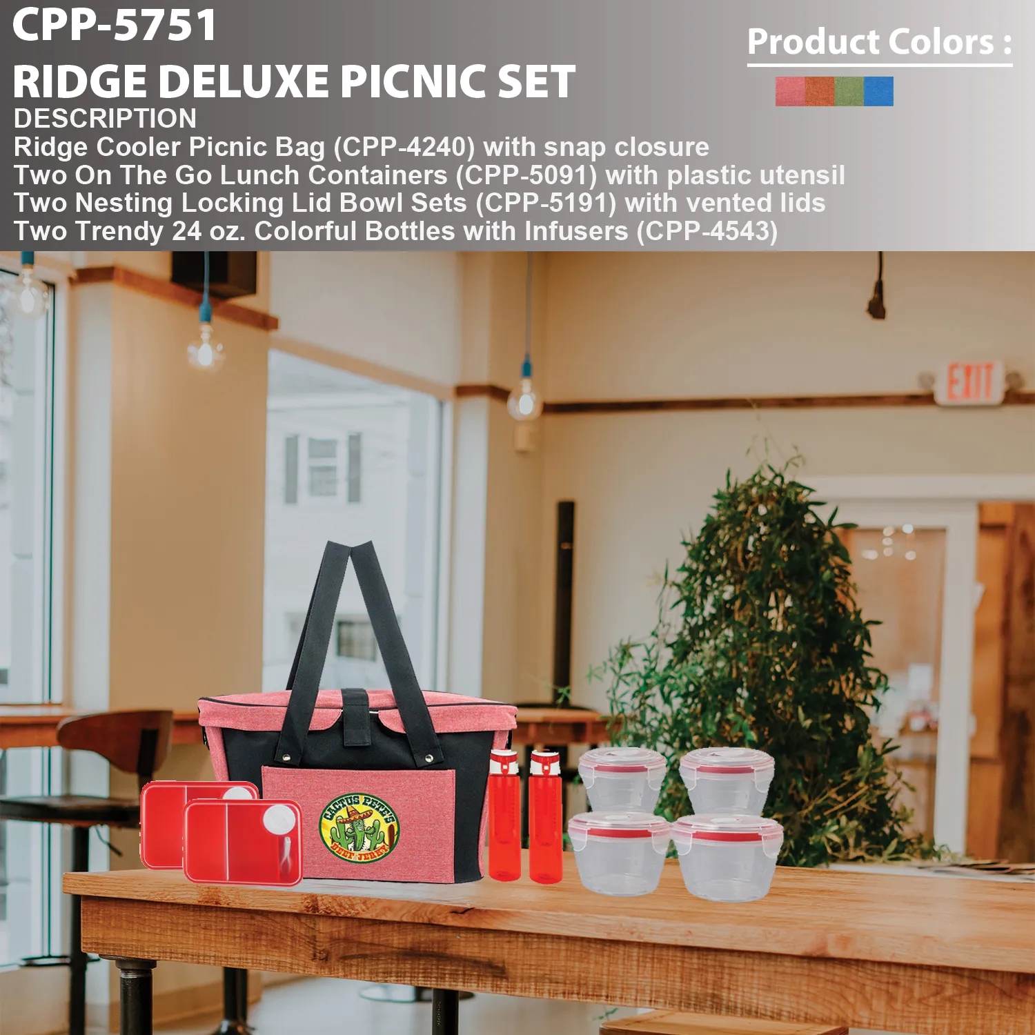 RIDGE DELUXE PICNIC SET 7