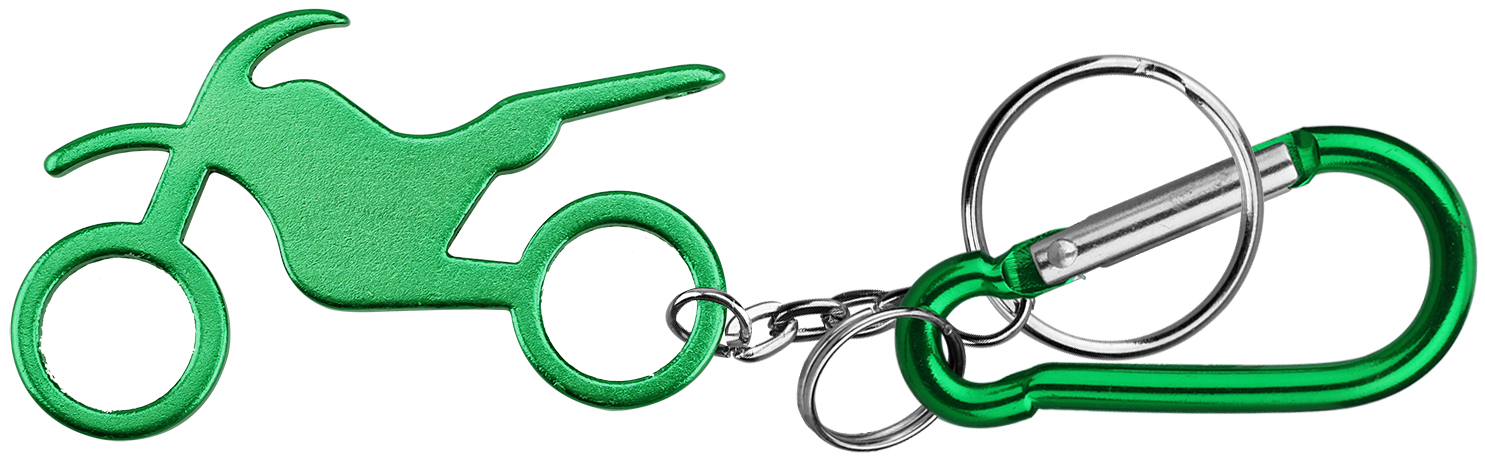 Motorbike Shape Bottle Opener Key Chain & Carabineer 5