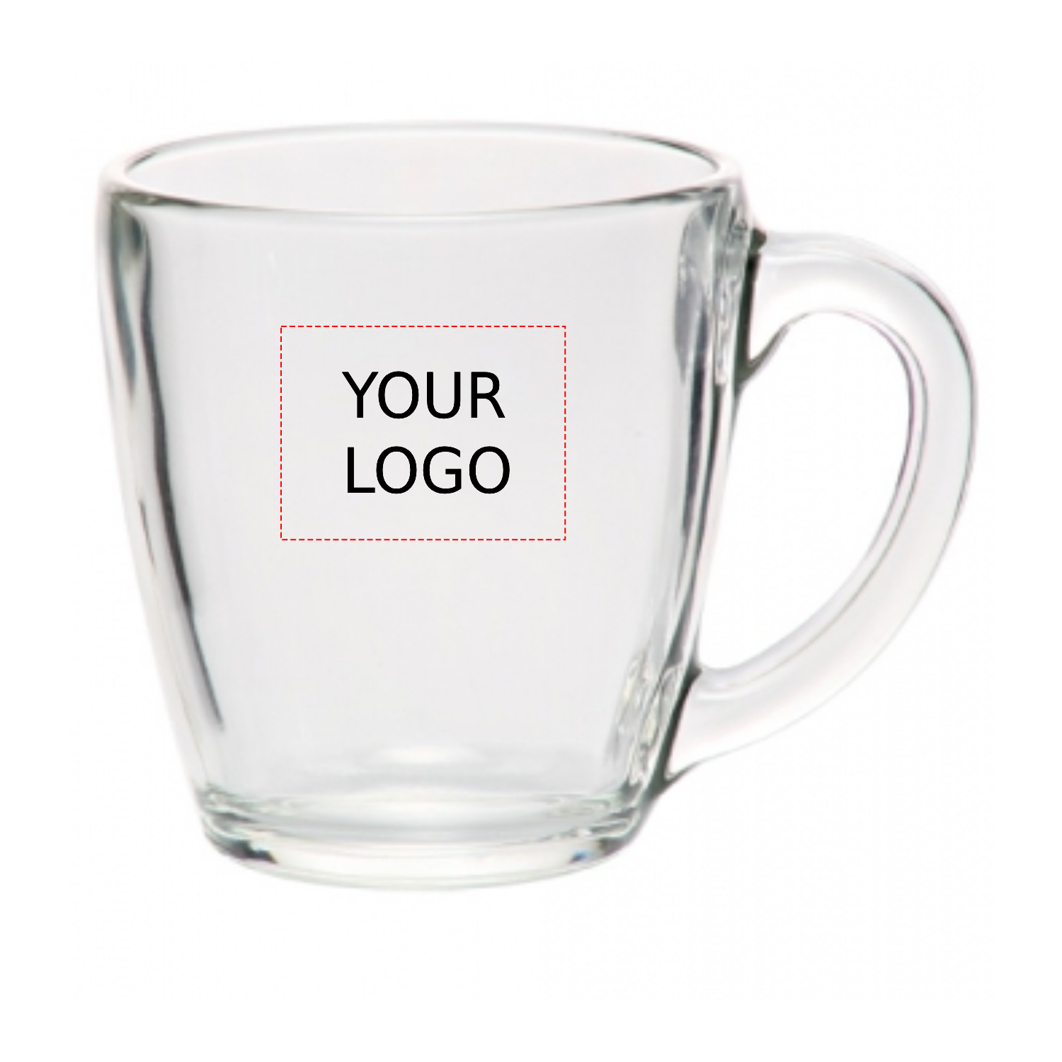 Clear Elegant Tapered Glass Mug, 15.5 oz. 3