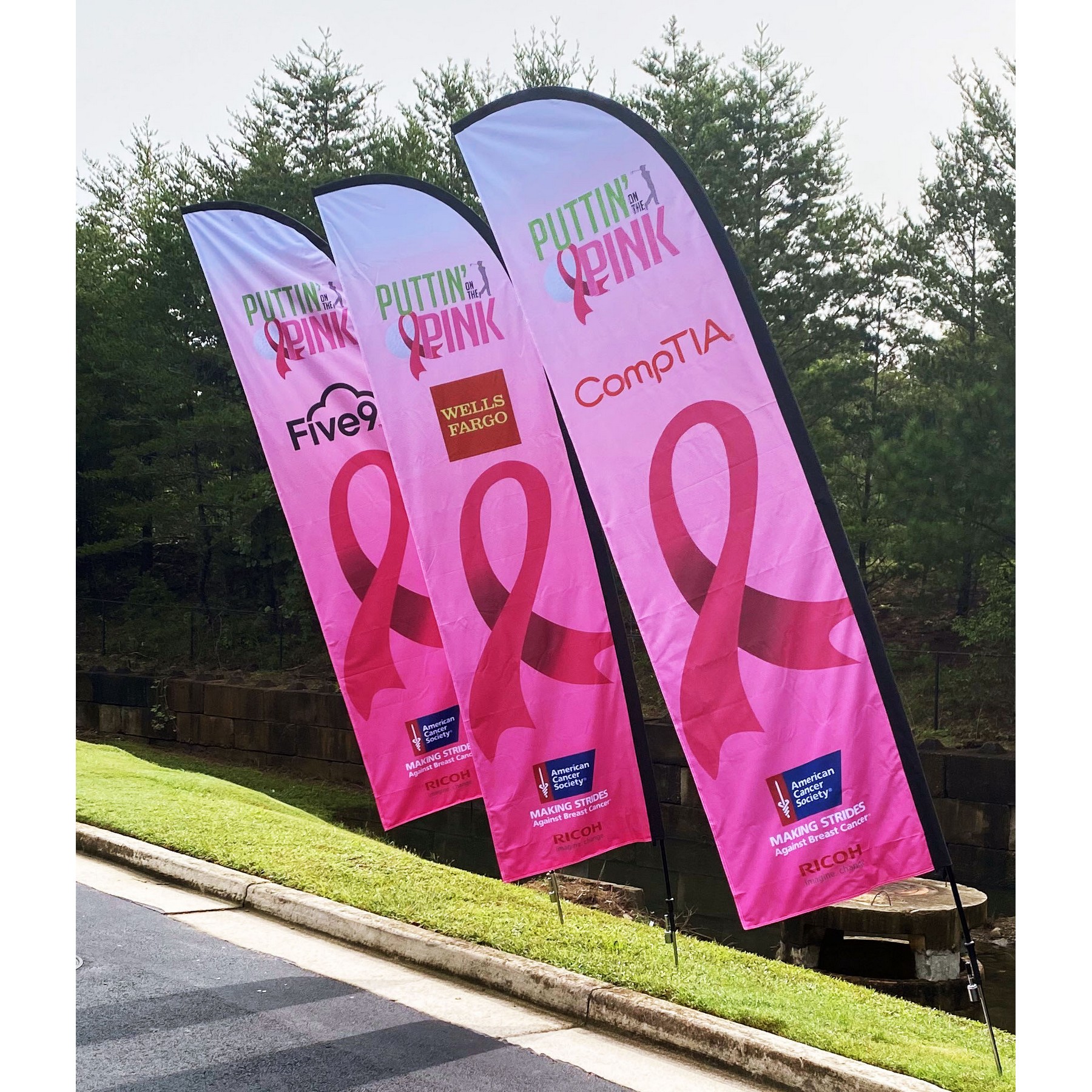 20' BLADE Wing Flag KIT, Personalized Beach Flags Banners & Single Reverse Print and Custom Size 4