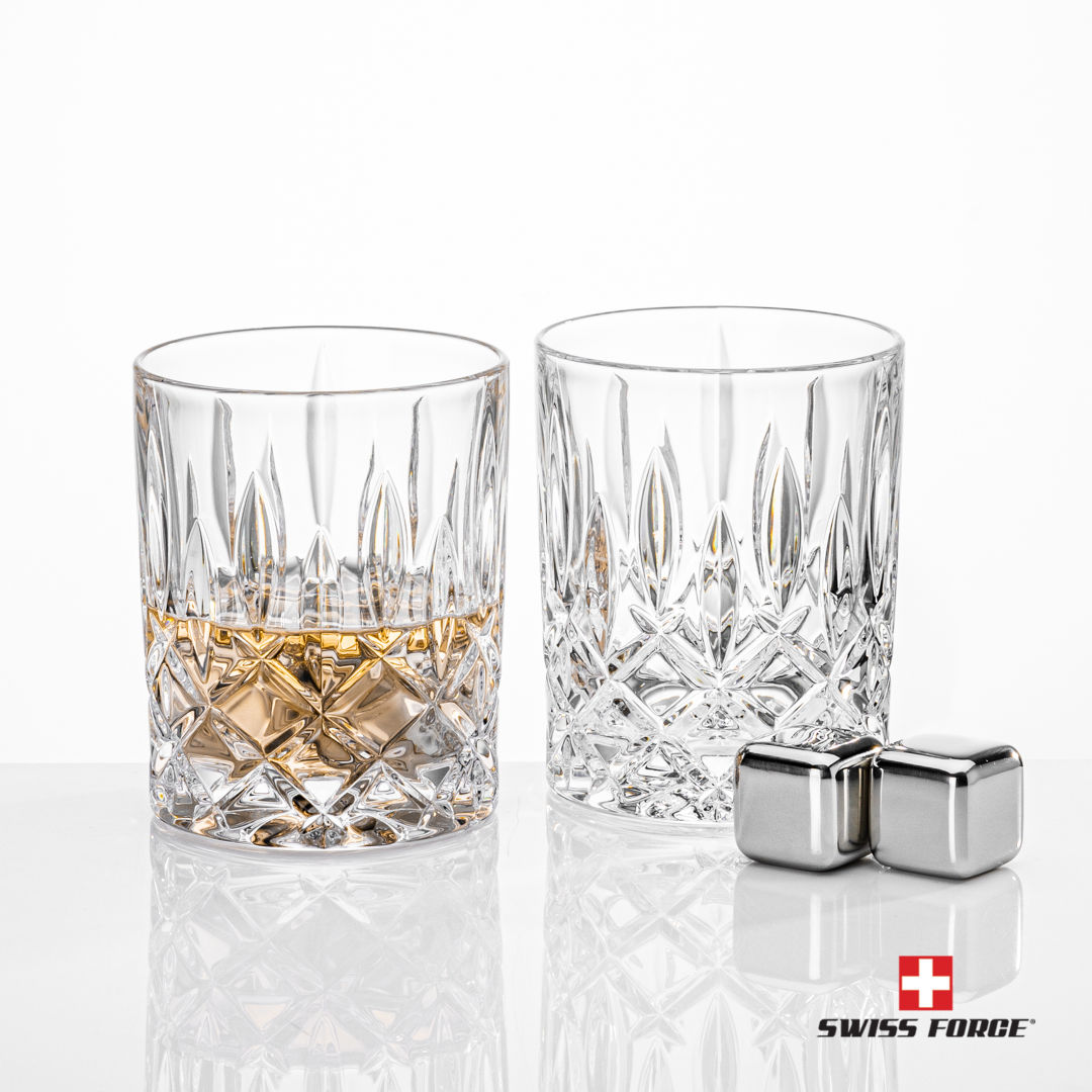 Swiss Force® S/S Ice Cubes & 2 RIEDEL Spey OTR 9