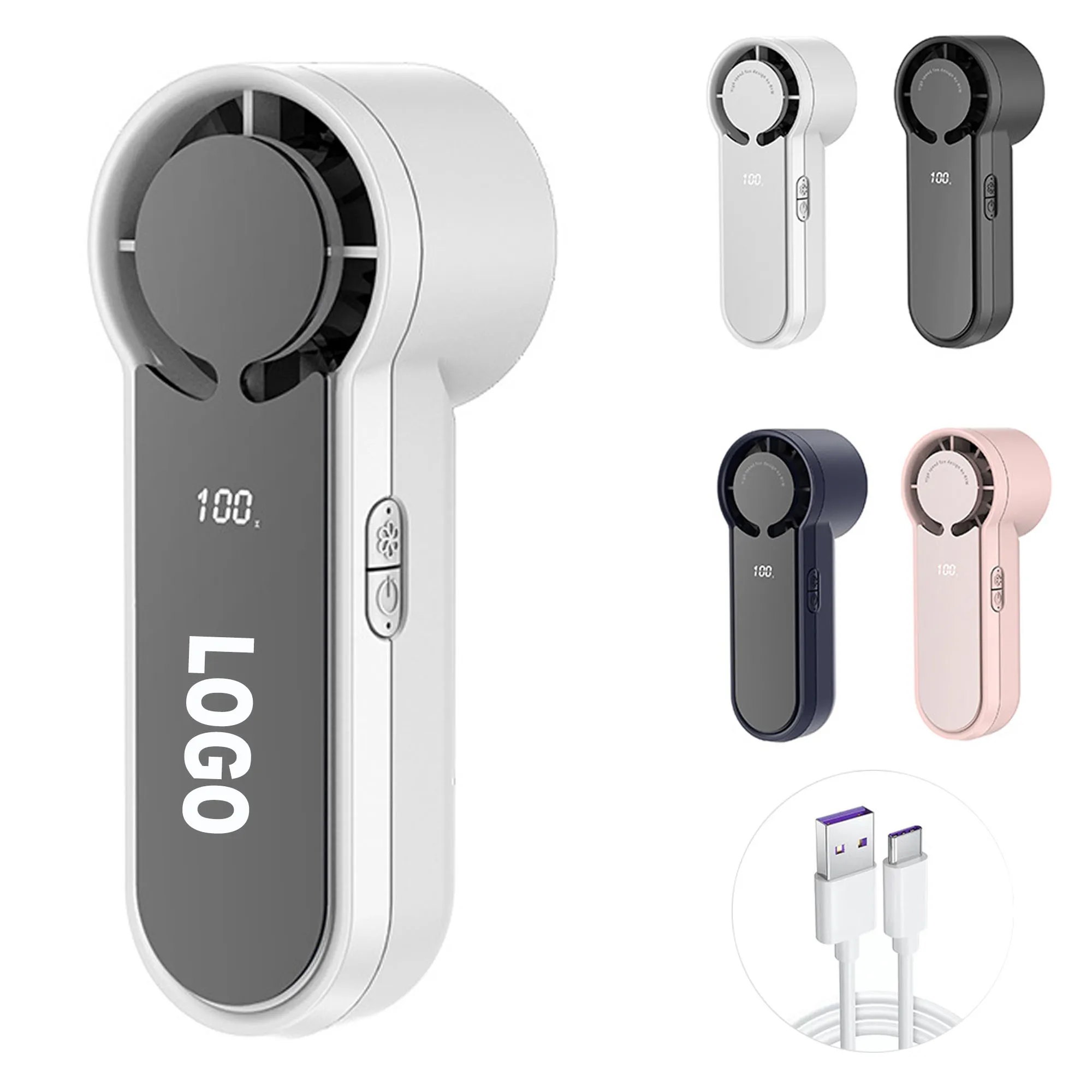 2000mAh USB Handheld Cooling Fan 2