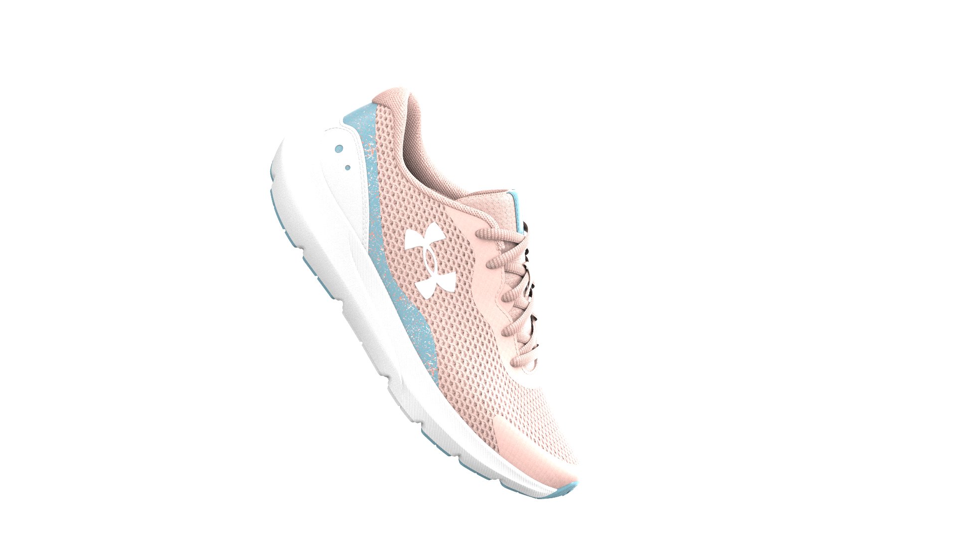 Girls' Grade School UA Surge 3 Printed Running Shoes 3