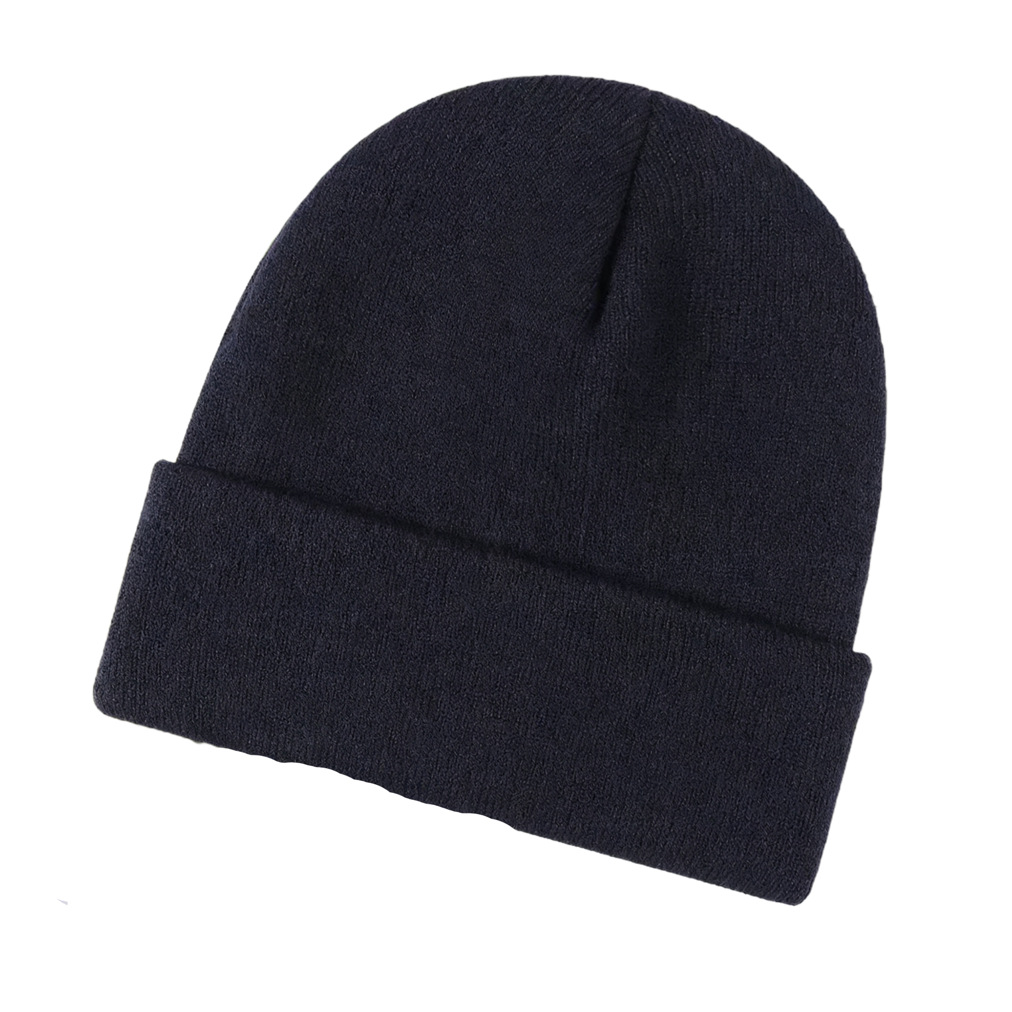 Acrylic Knitted Thermal Beanie With Front Embroidery 19