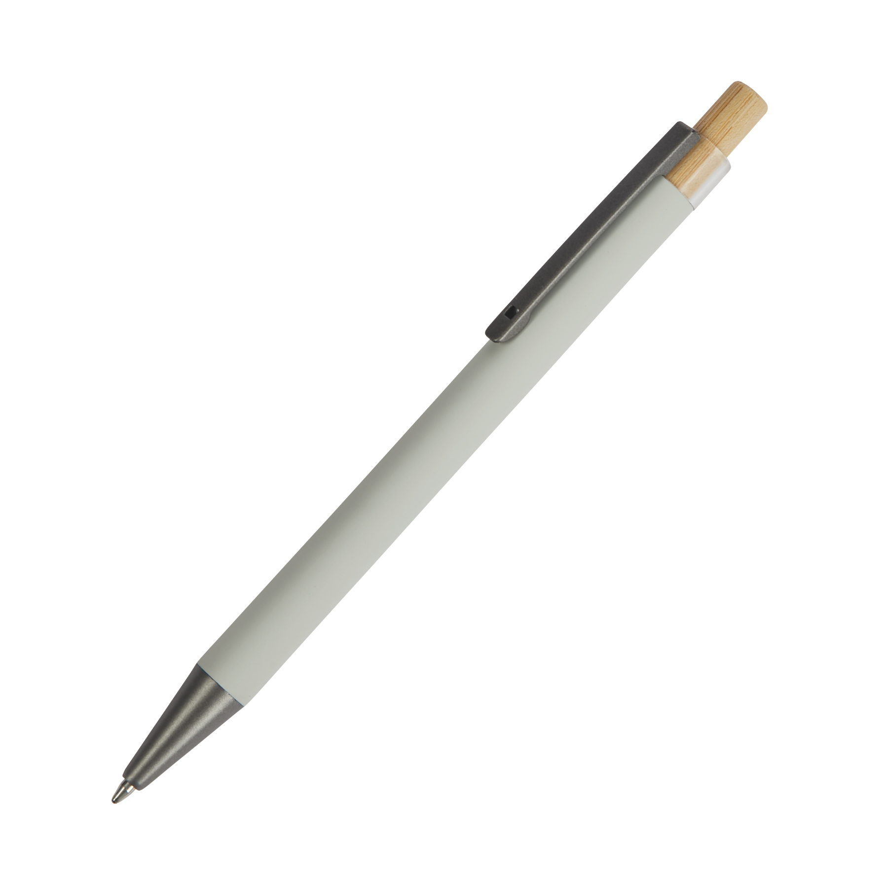 Arundi Recycled Aluminum Pen With Bamboo Plunger 54
