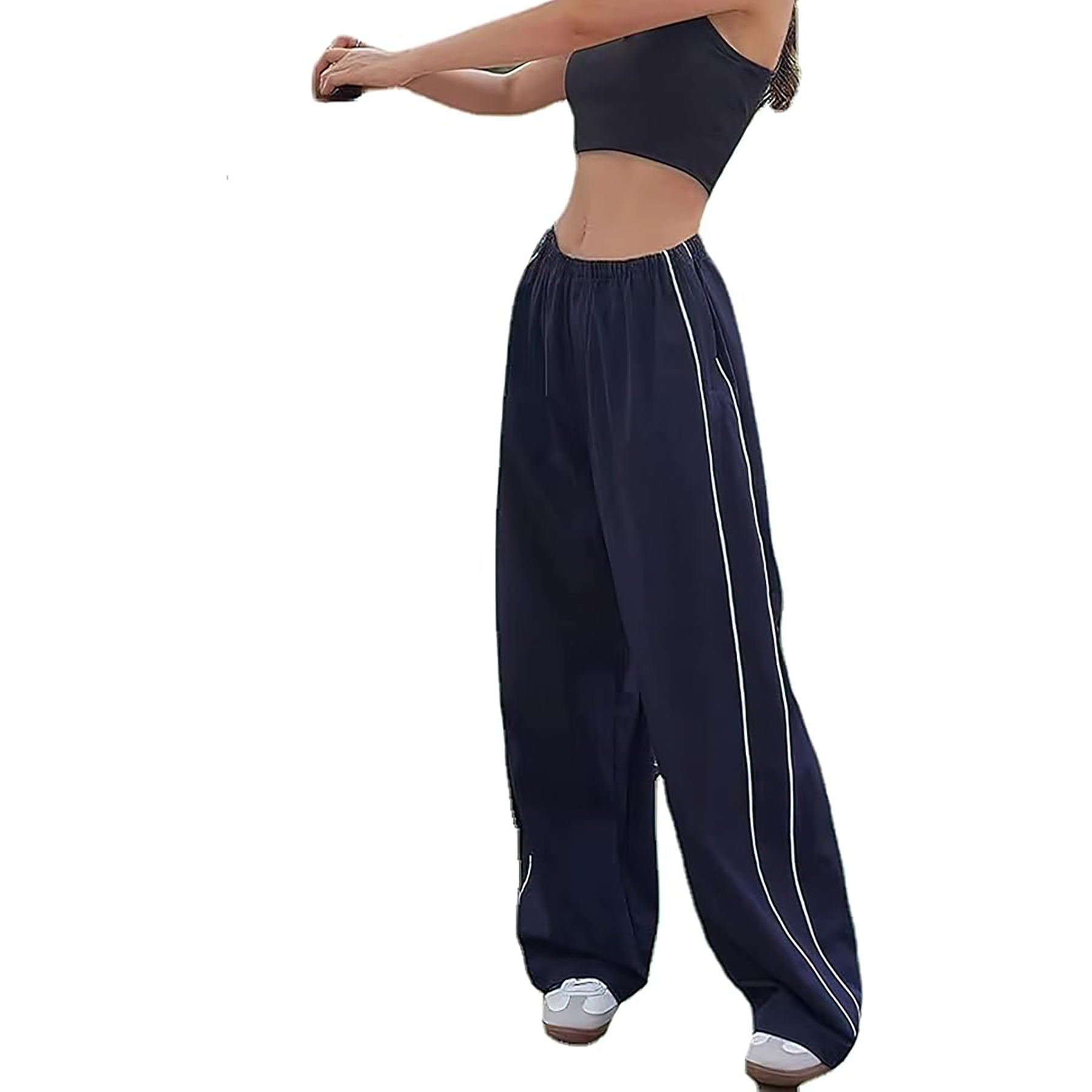 Women's Baggy Y2K Parachute Track Pants 9