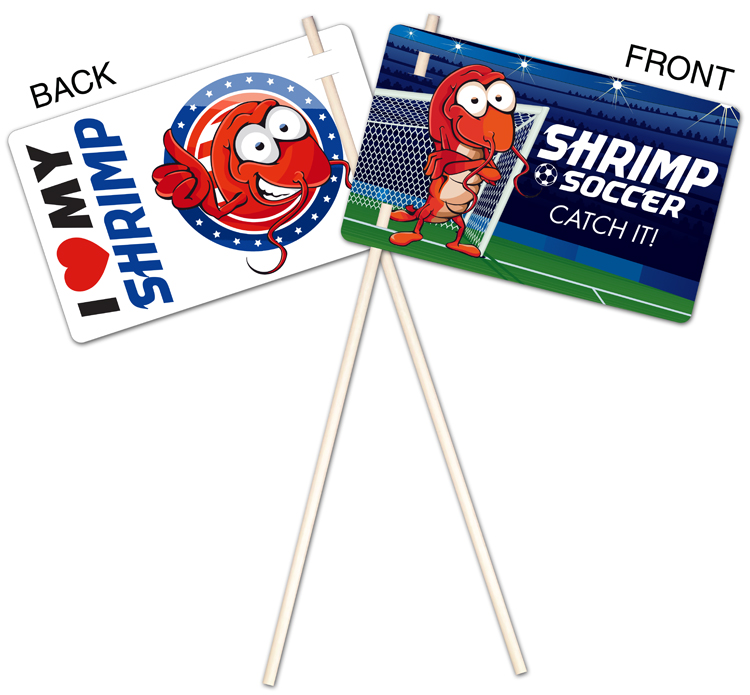 Flexible Plastic Flag - UV-Coated (1S) - 5.25x8.5 - 10 pt. 1