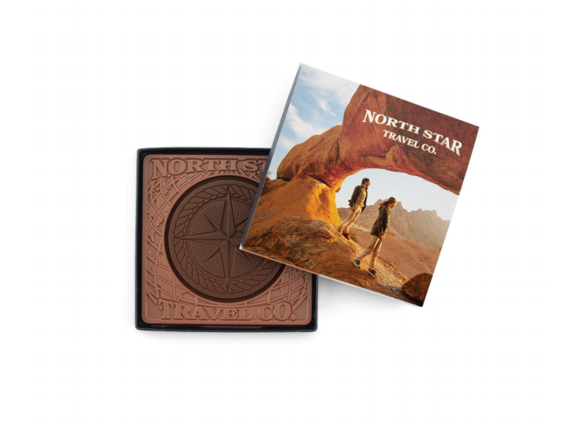 3oz. Combo Chocolate Bar with 4"x6" Gift Box