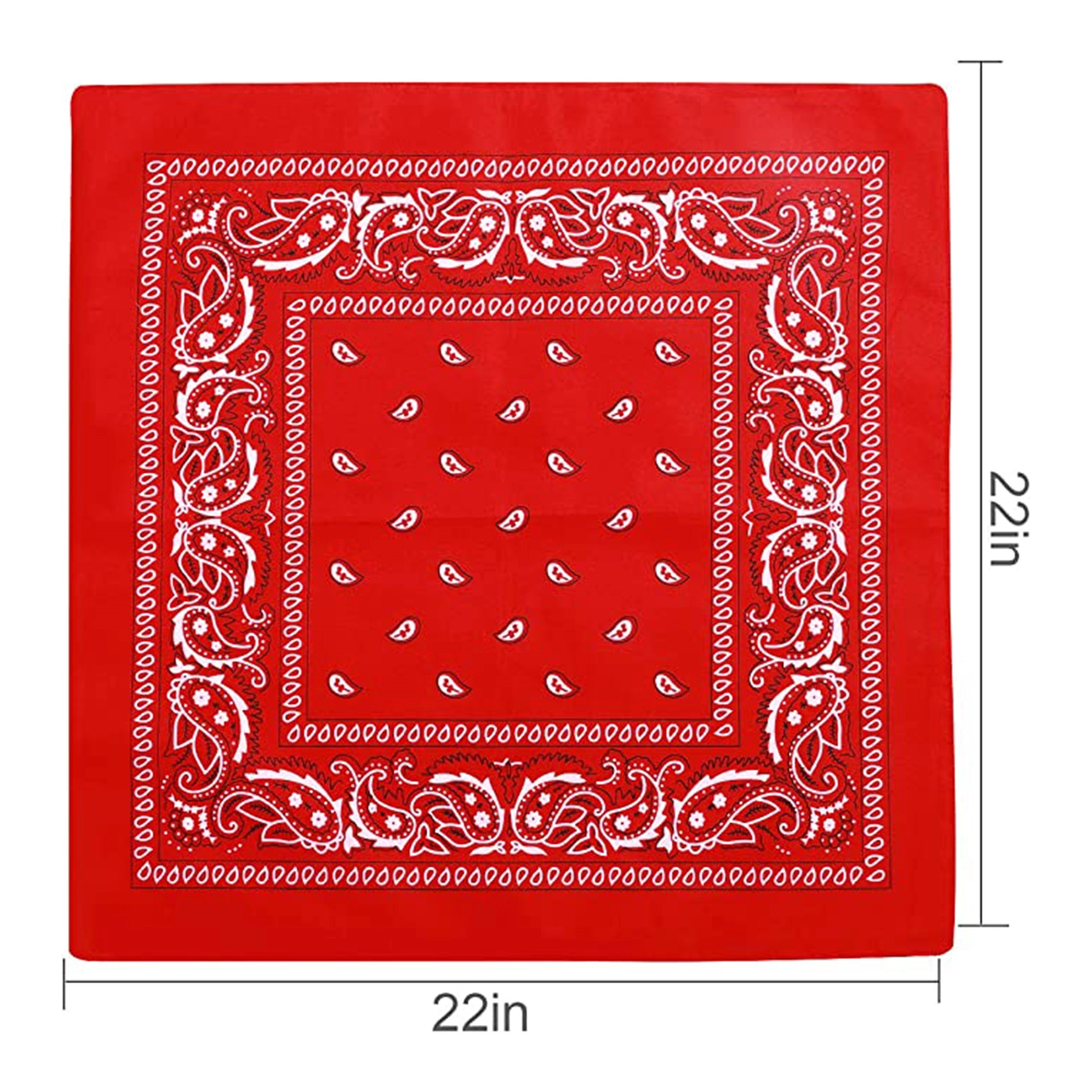Custom Paisley Full Print Bandanna 7
