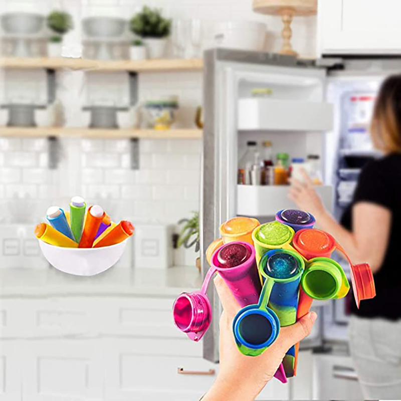 Silicone Ice Pop Molds Popsicle Maker Molds 12