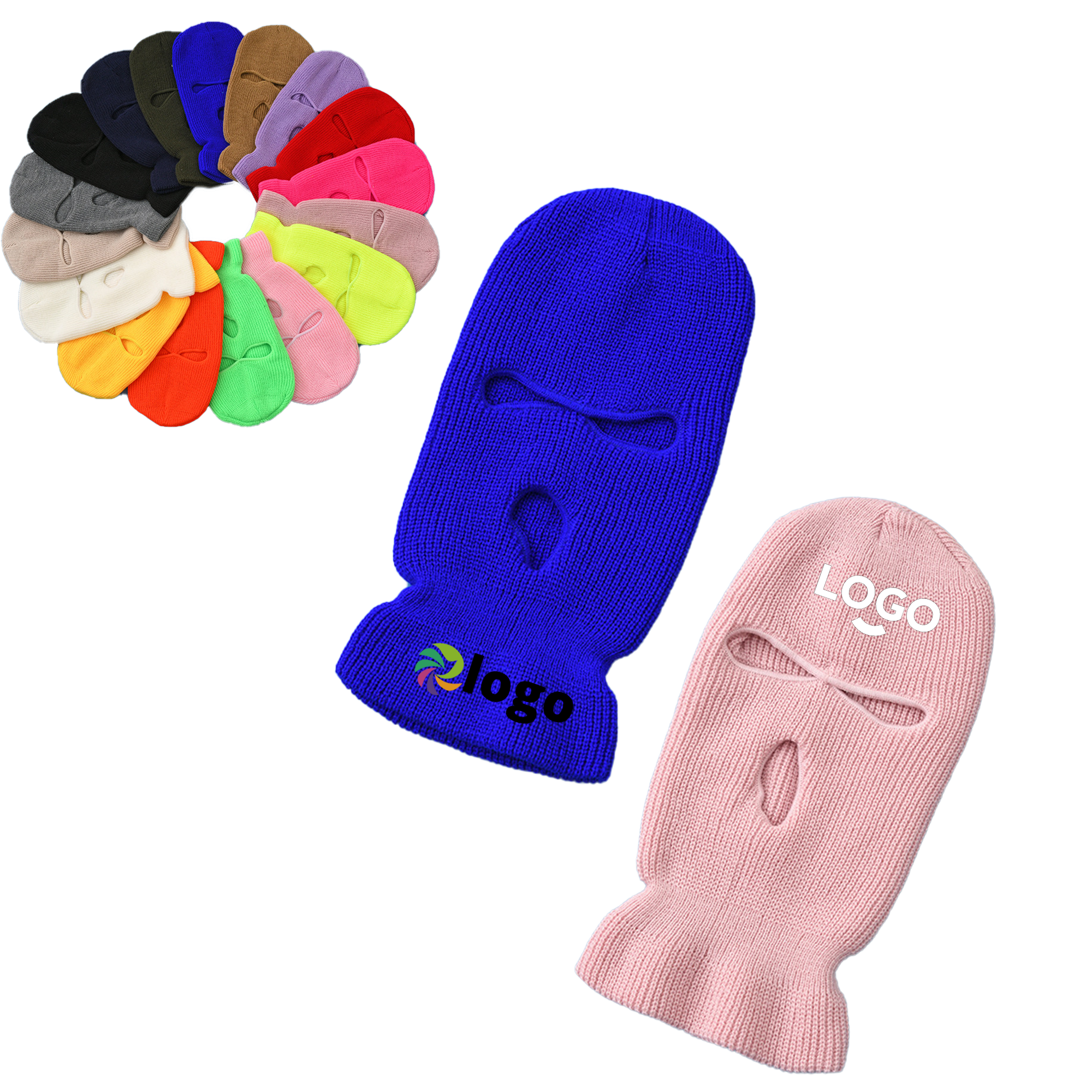 MOQ50 3-Hole Unisex Knit Full Face Cover Mask 5