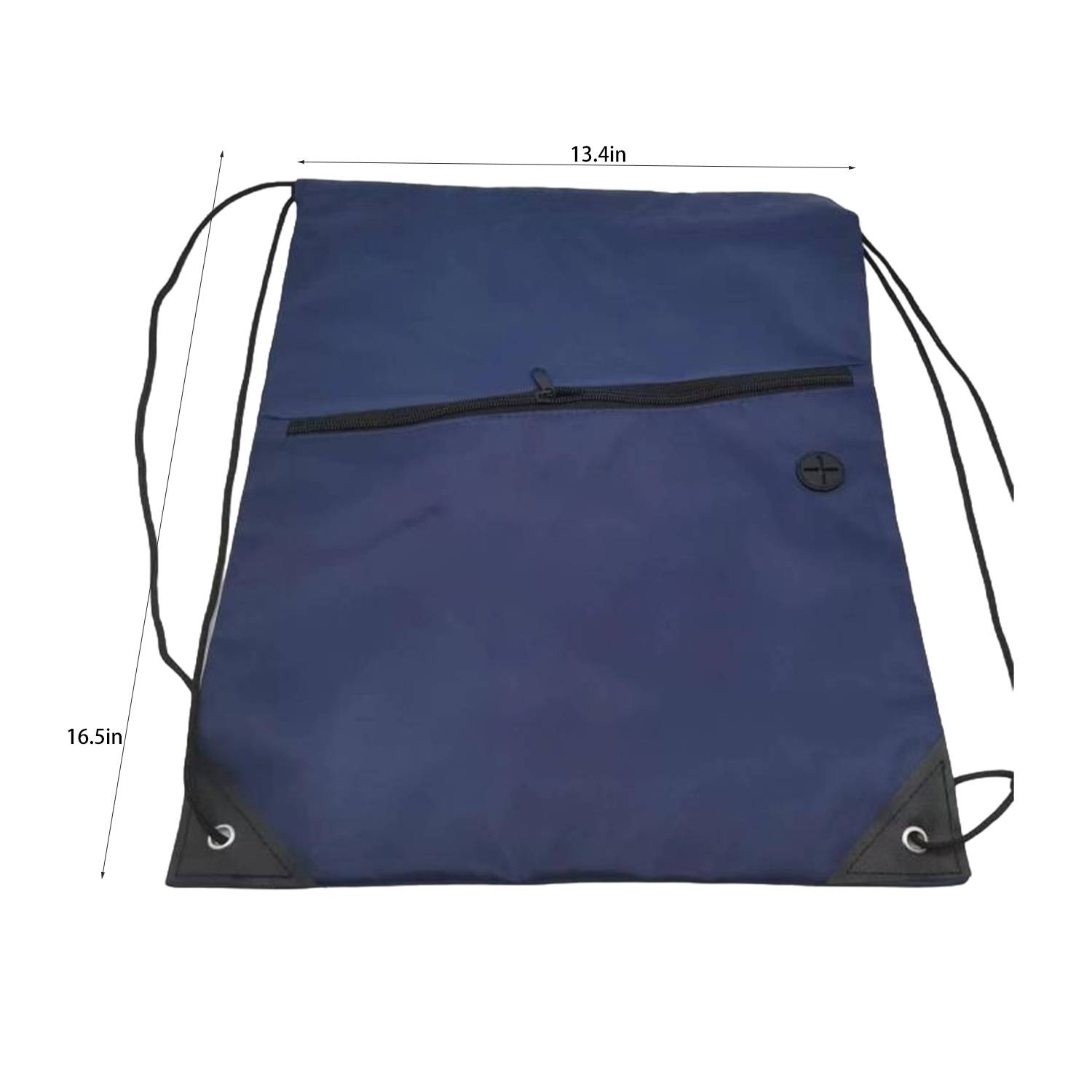 Drawstring Backpack With Zipper Pocket 3
