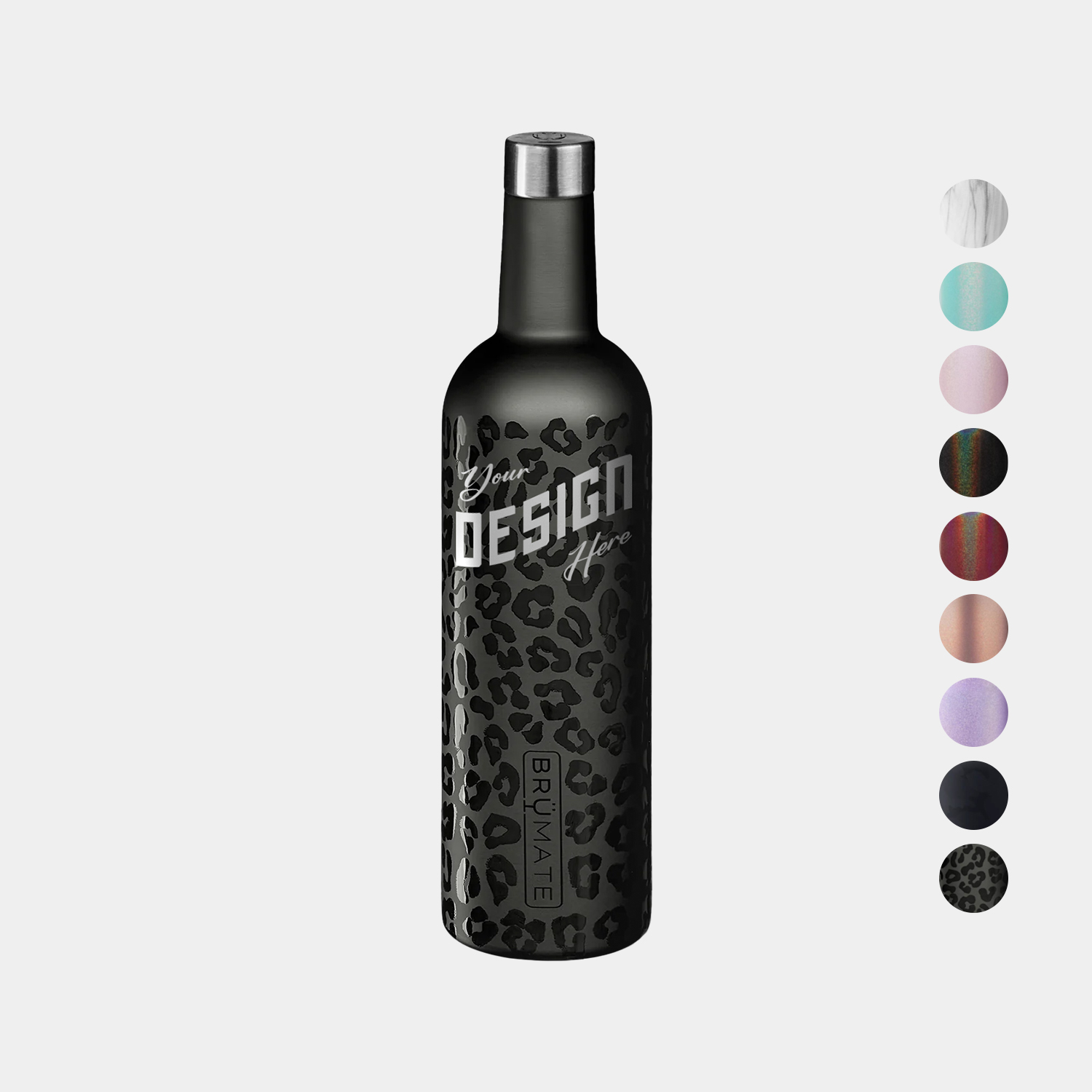 25 oz BruMate® Stainless Steel Insulated Winesulator Glitter Bottle, custom water bottle with logo imprint 2