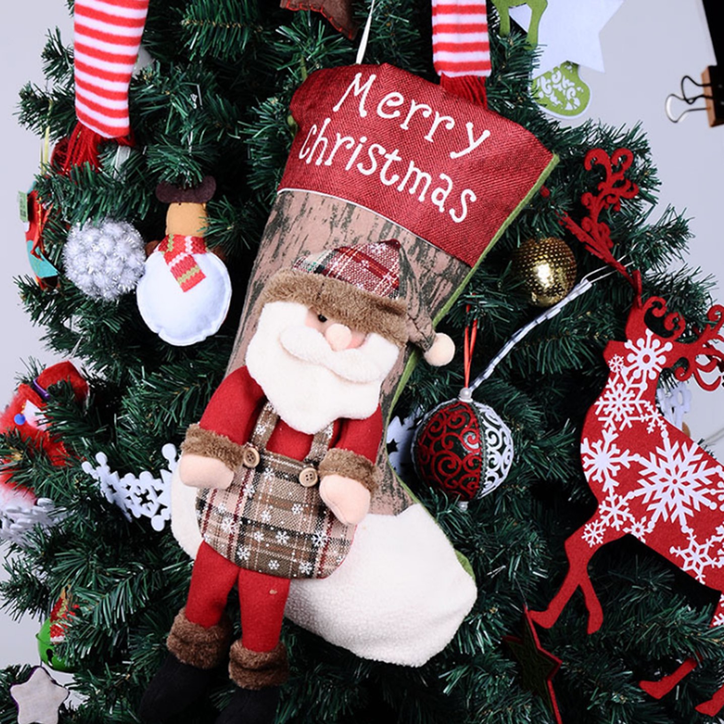 Holding Bag Candy Bag for Fireplace,Xmas Tree,Seasonal Decor 2