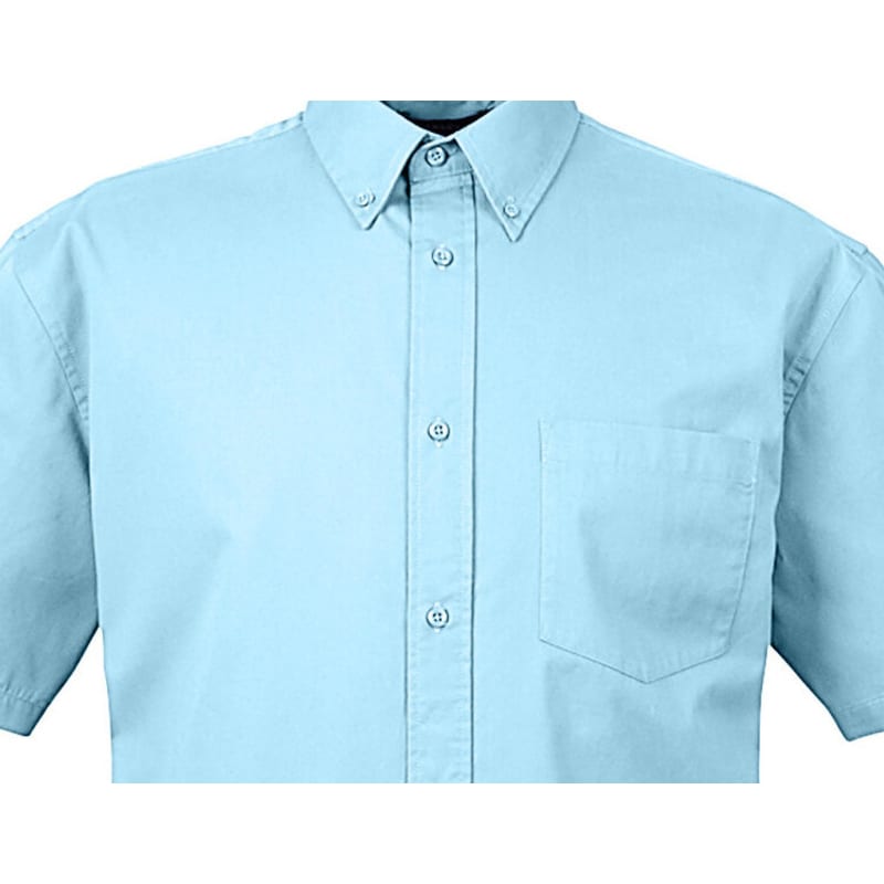 UltraClub Adult Short-Sleeve Whisper Twill 14