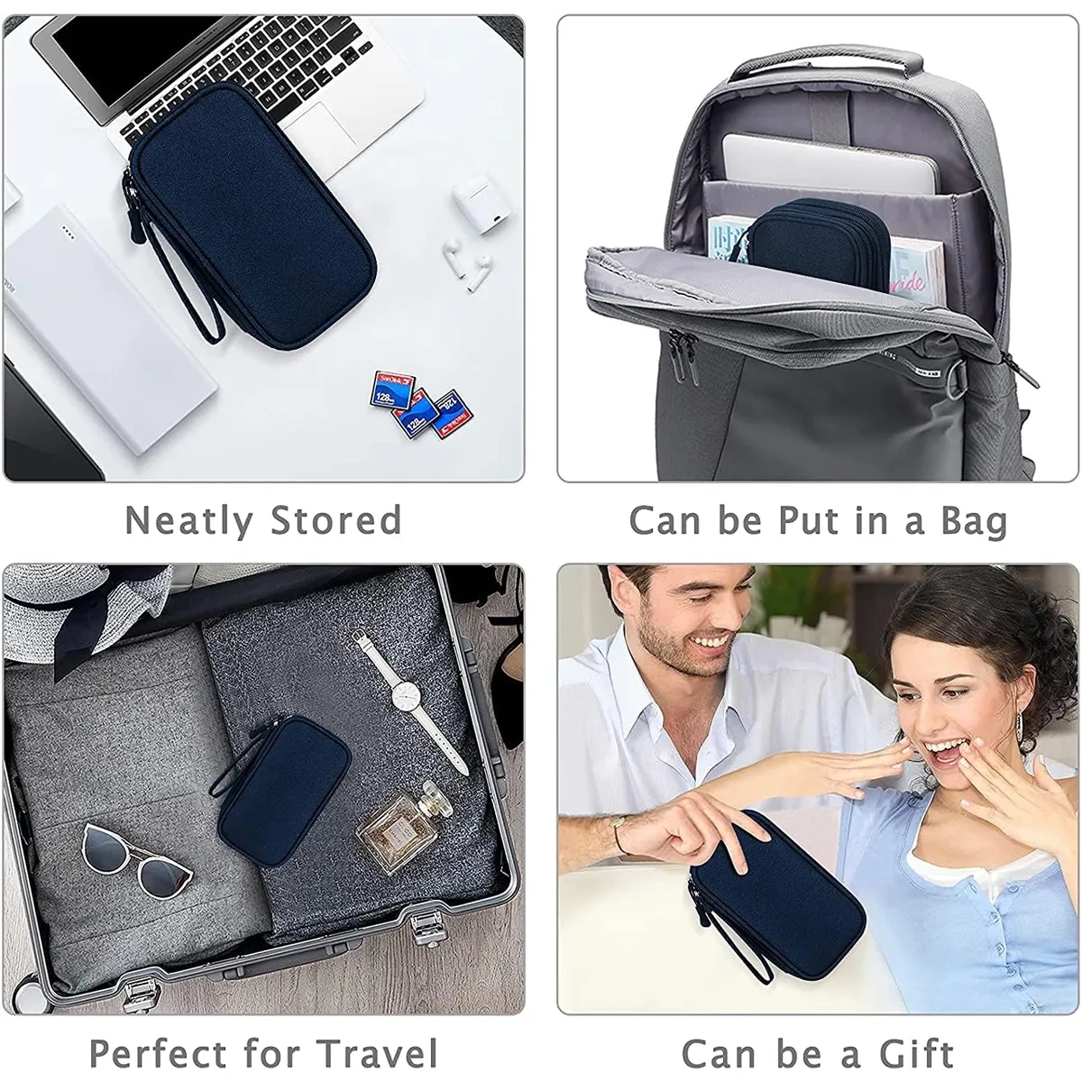 Portable Waterproof Travel Cable Organizer Pouch 7