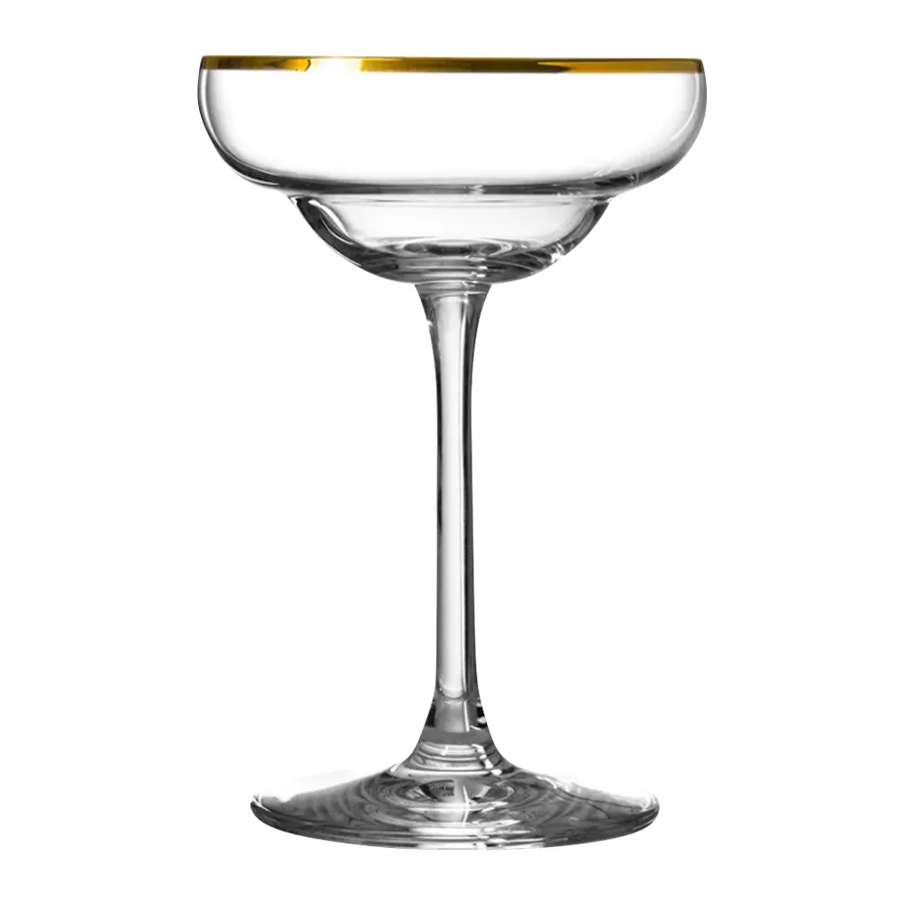 6oz. Gold Rimmed Margarita Glass 3