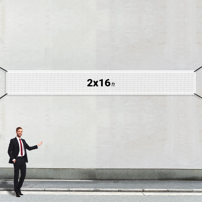 Custom 2' X 16' Mesh Banners 9