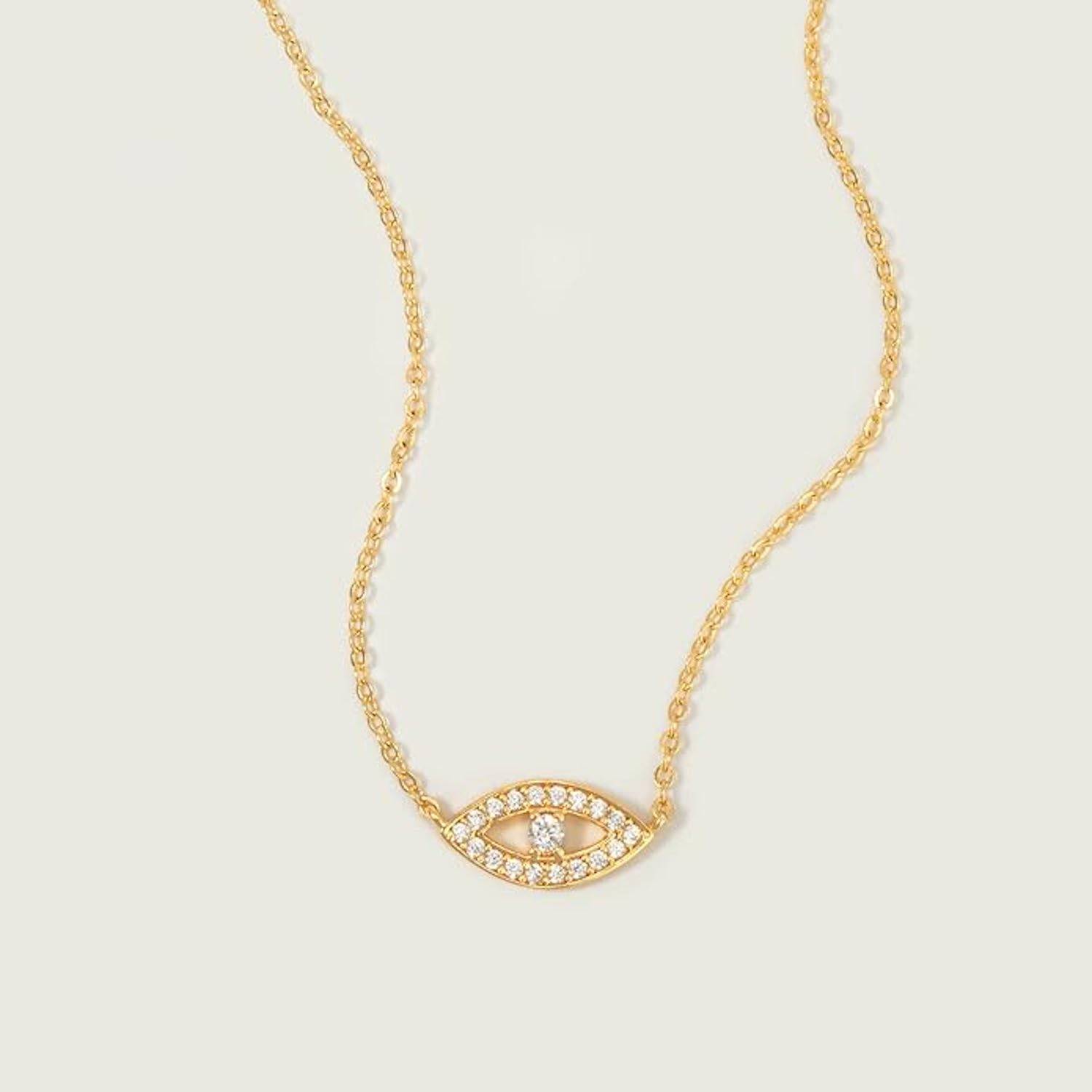 18K Gold Plated Evil Eye Necklace 4