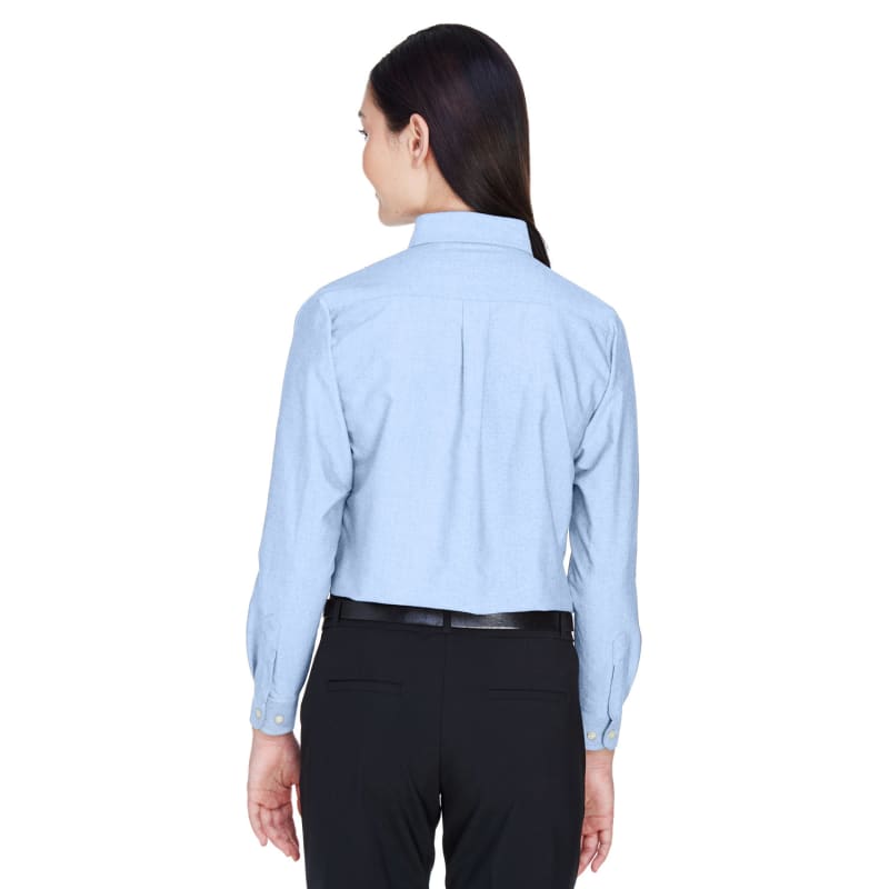 UltraClub Ladies' Classic Wrinkle-Resistant Long-Sleeve Oxford 7