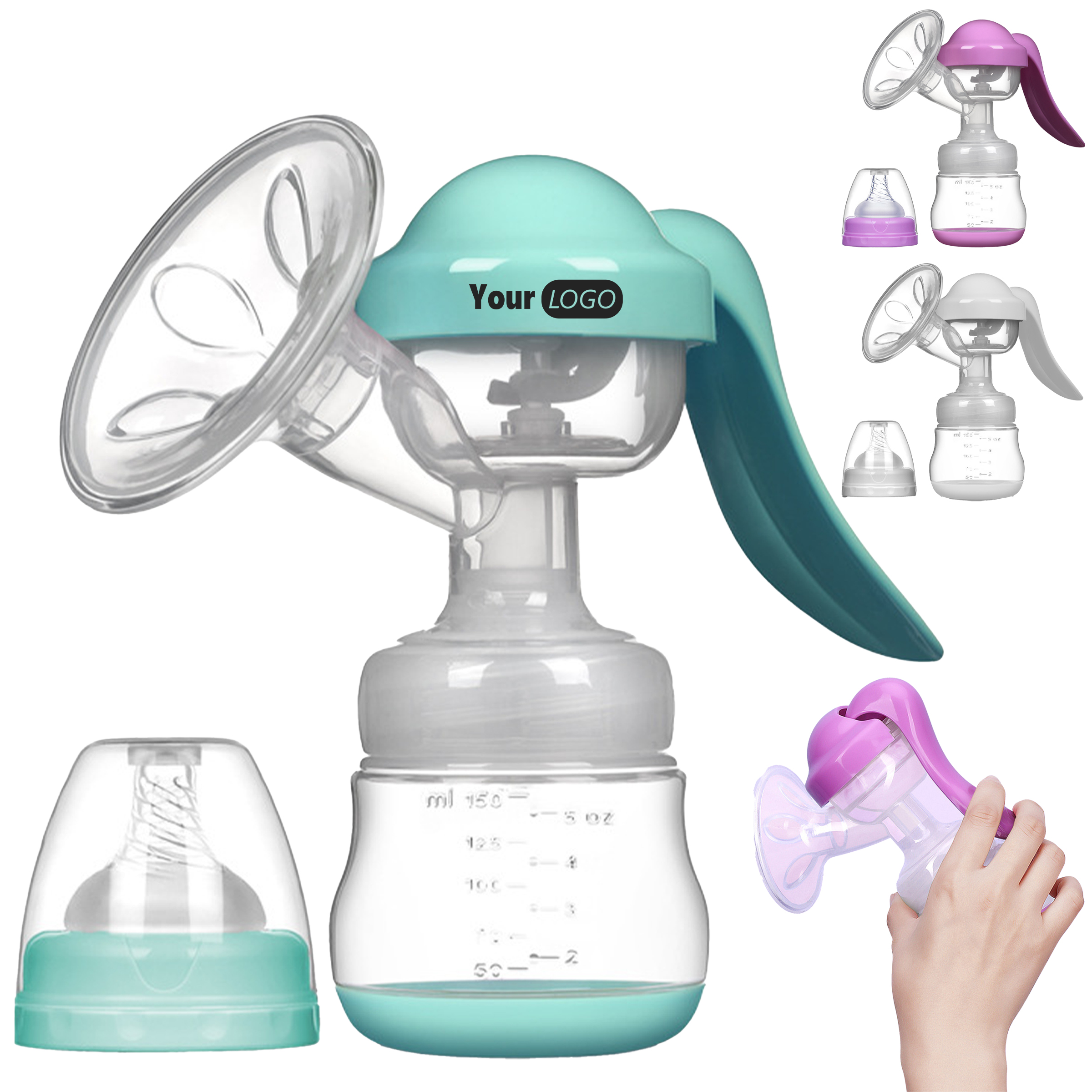 Polypropylene Manual Maternity Breast Pump 7