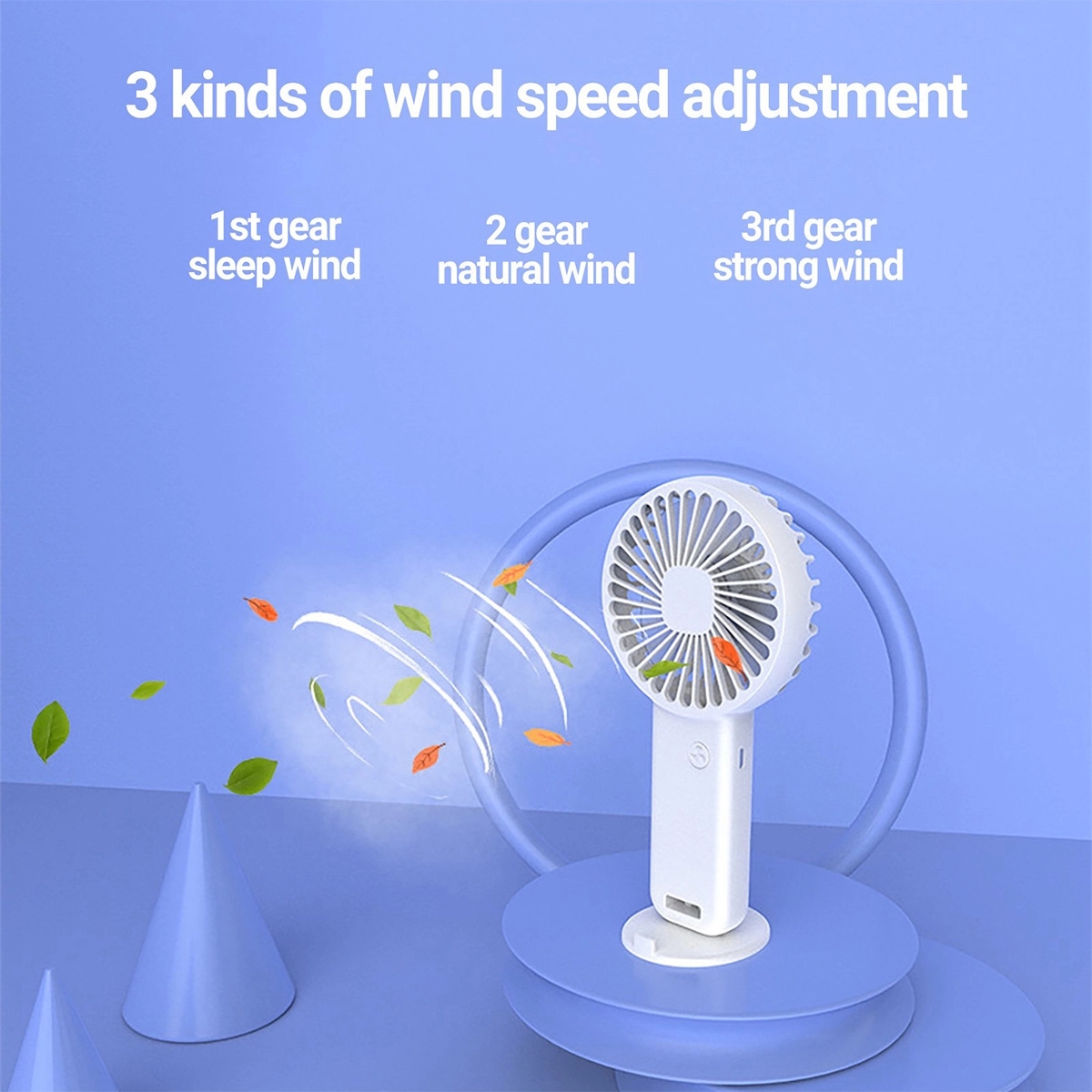 3 Speeds Mini Usb MuteProtable Pocket Handheld Travel Fan 15