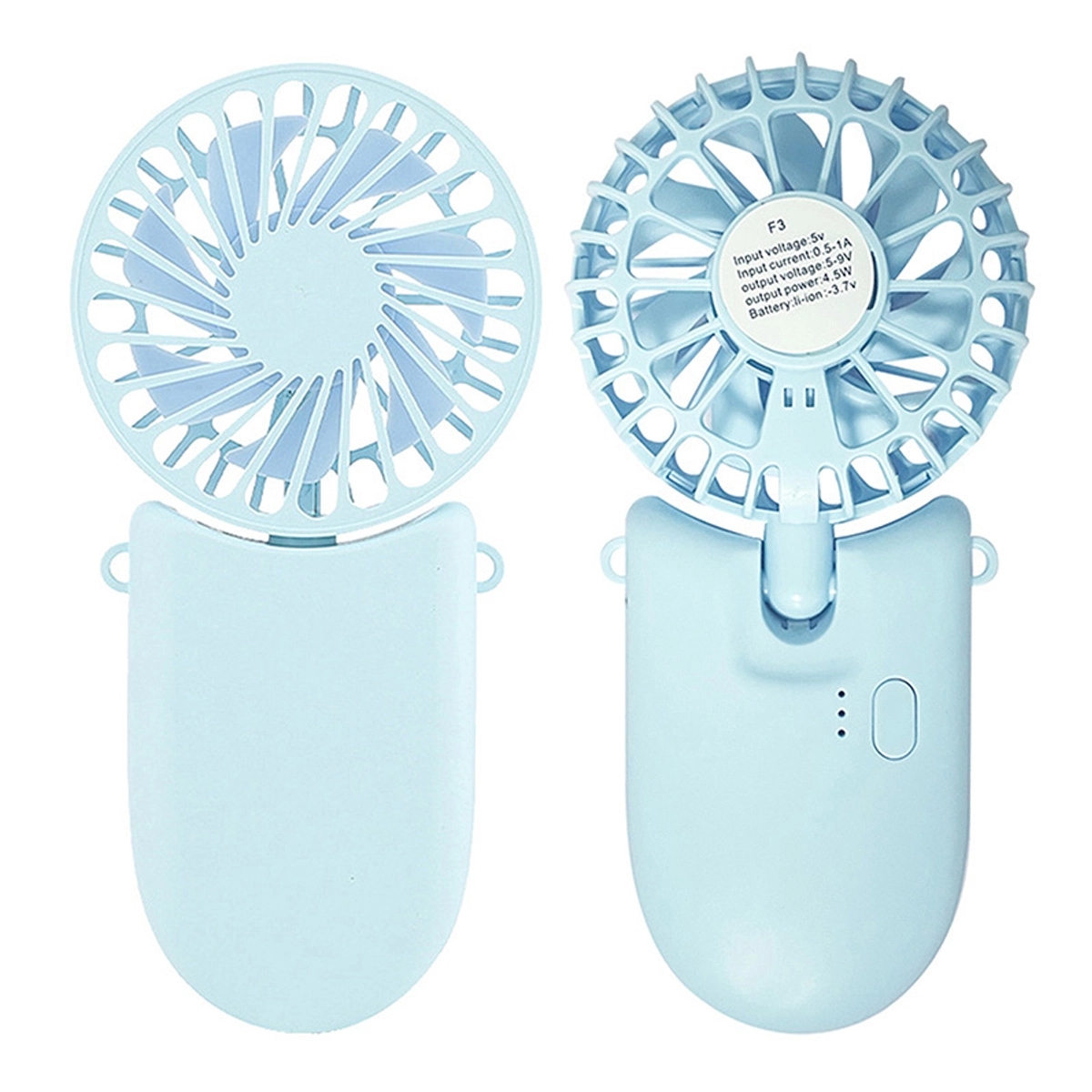Mini Rechargeable Foldable Hand Held Portable Neck Fan 4