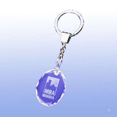 OVAL CRYSTAL KEY CHAIN 2