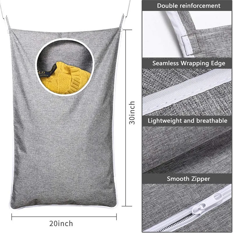 Hanging Laundry Basket Bag 3