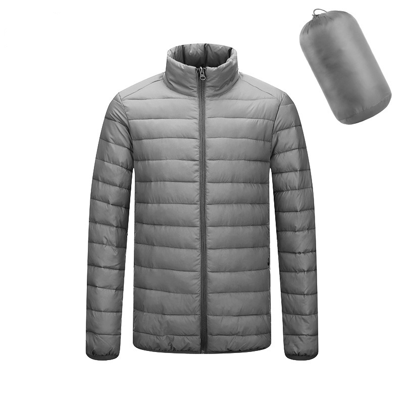 Men's Lightweight Water-Resistant Packable Hooded Puffer Jacket 16