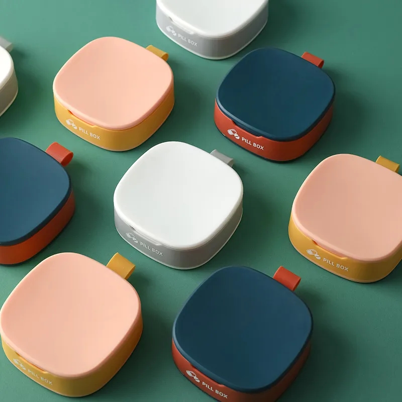 Portable 4-Compartment Pill Box 1