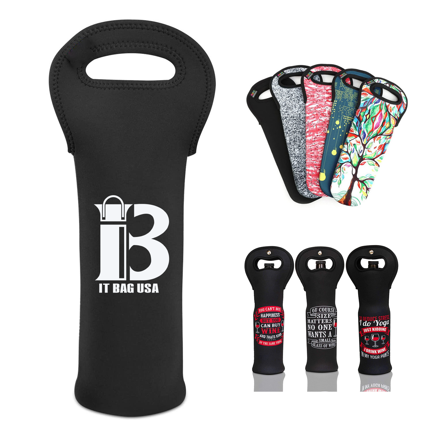Portable Neoprene Wine Tote Holder 2