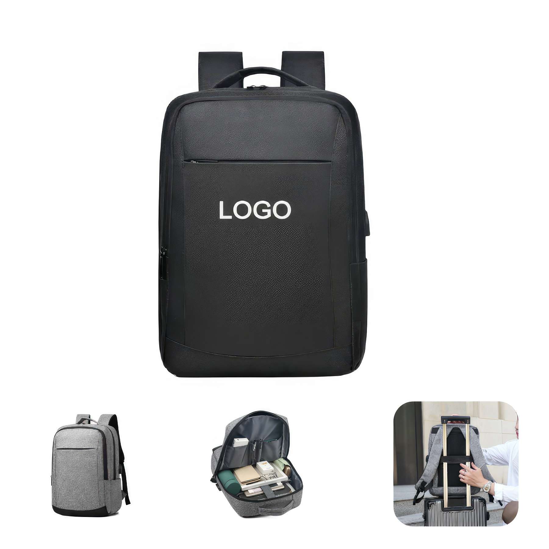 Travel Laptop Backpack with USB Charging Port 1