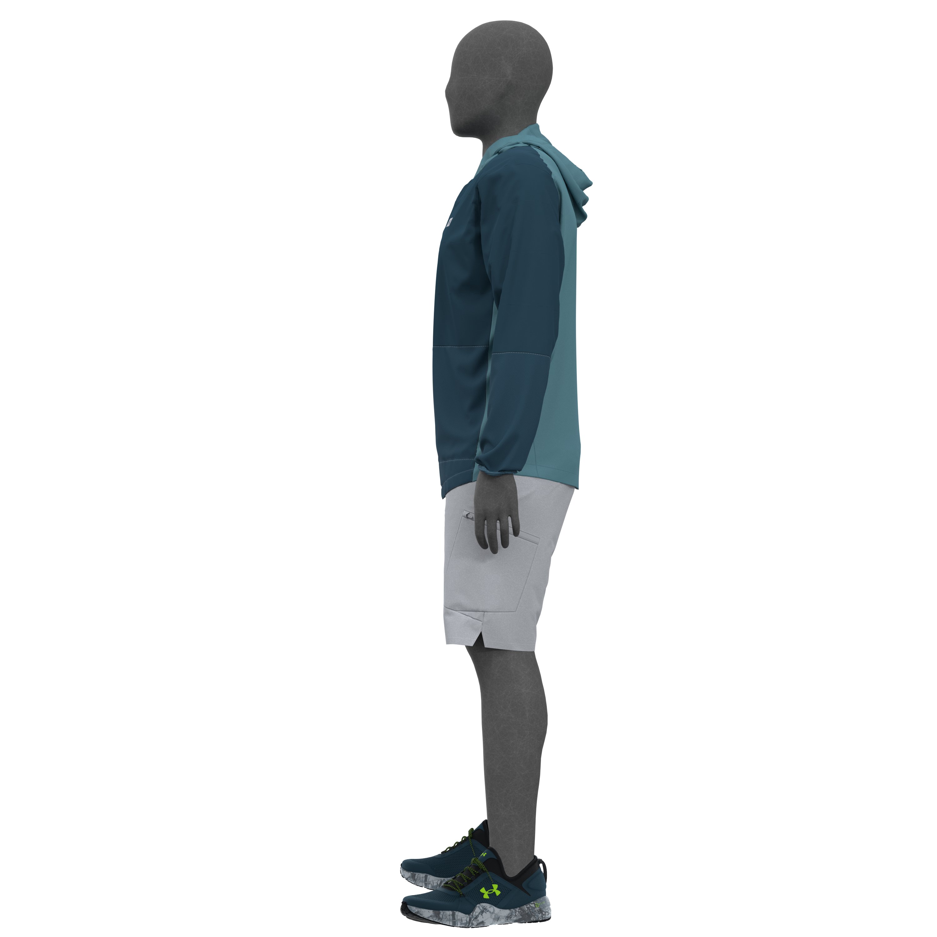 Men's UA Iso-Chill Hybrid Hooded Long Sleeve, custom hoodie or sweatshirt with logo imprint 3